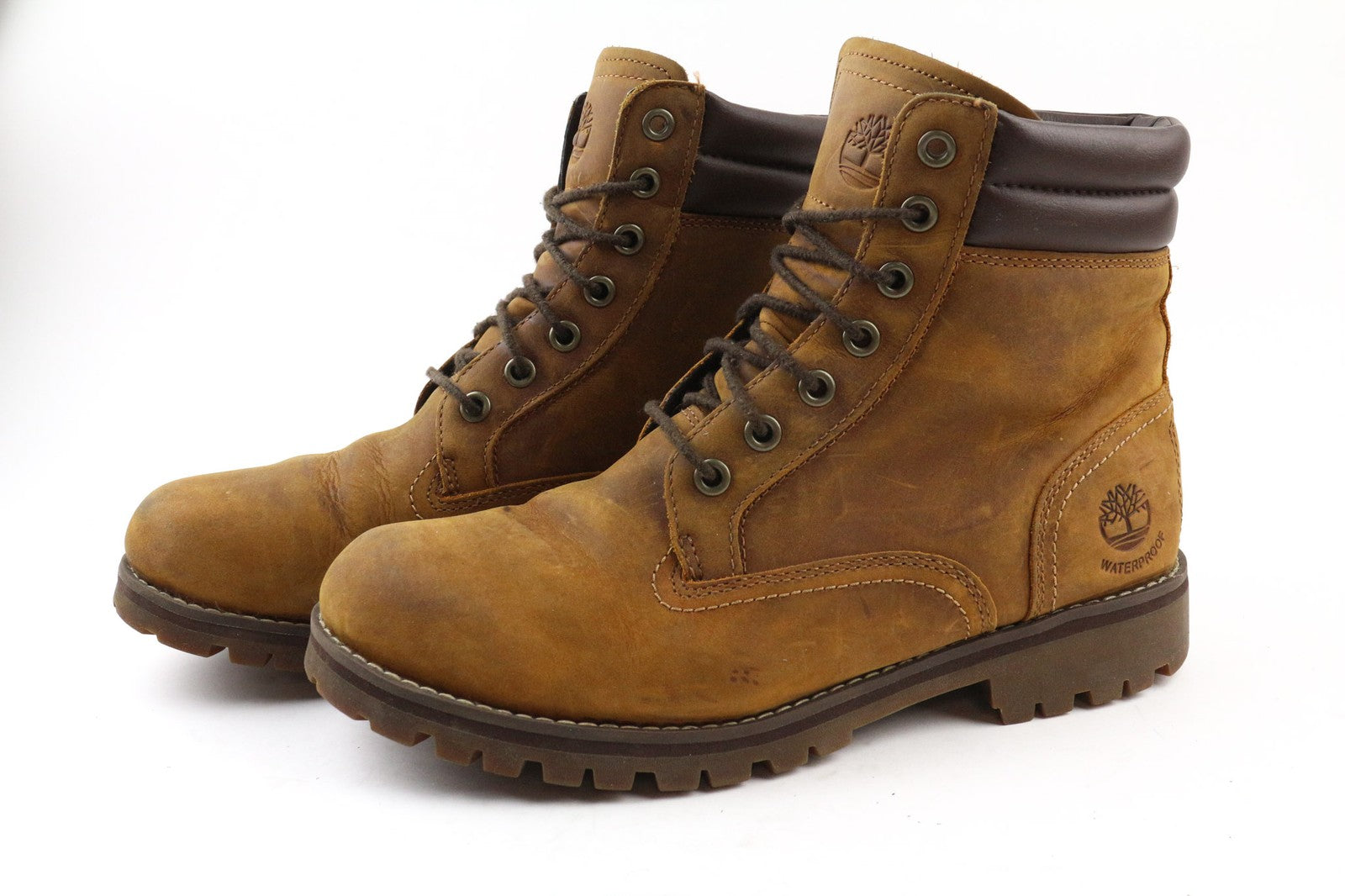 TIMBERLAND A17CK vyriški rudi odiniai, su raišteliais užsegami „Ortholite“ vandeniui atsparūs batai. 