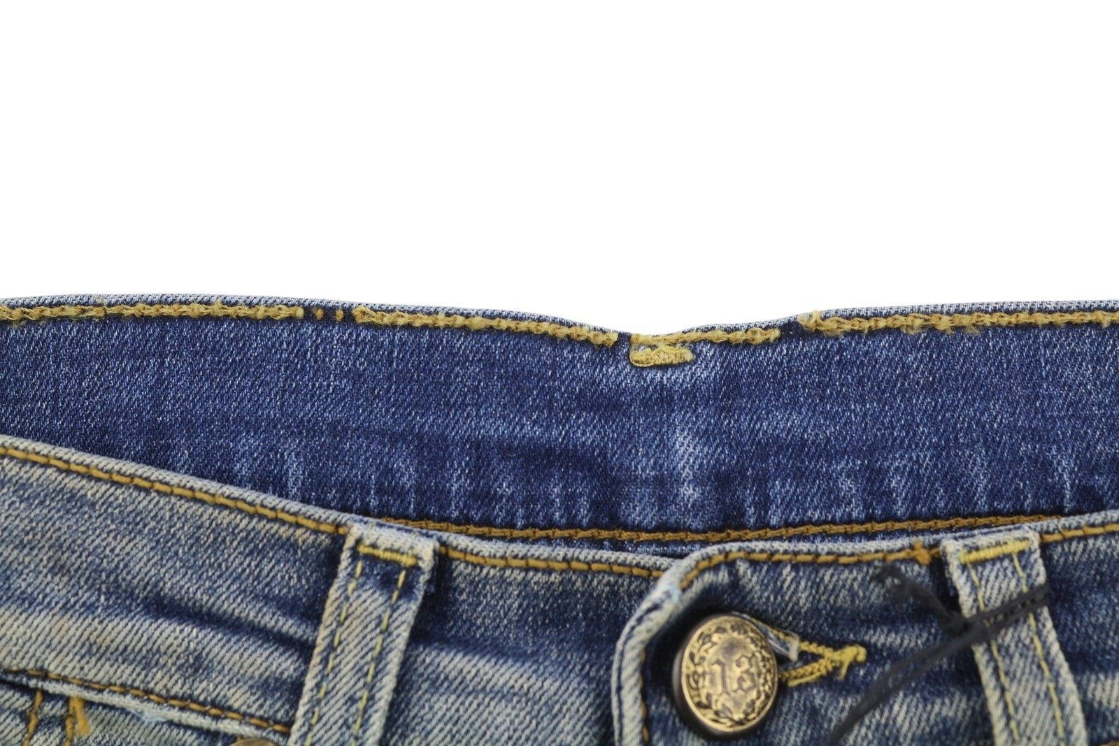 R13 The Drop Women Jeans 25 Crosby Faded Dirty Look Cropped Crop Crotch RRP440