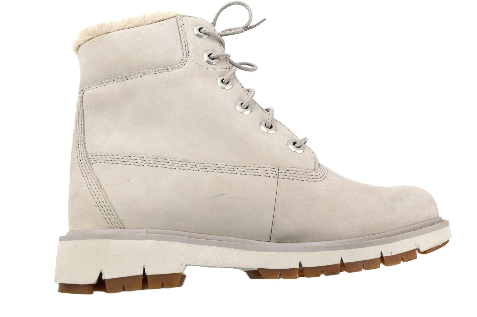 TIMBERLAND A2EES-A5246 moteriški šviesiai pilki natūralios odos aukštakulniai batai, 37.5/38 EU, 38 