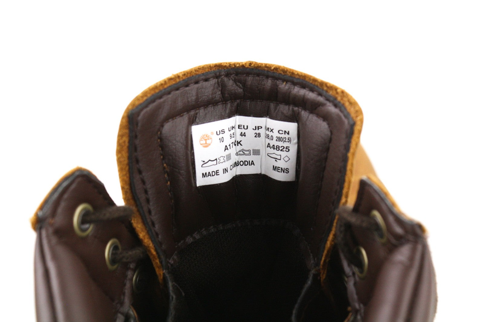 TIMBERLAND A17CK-A4825 vyriški rudi odiniai aukštakulniai batai, 44/44.5 dydis, sendinto stiliaus 