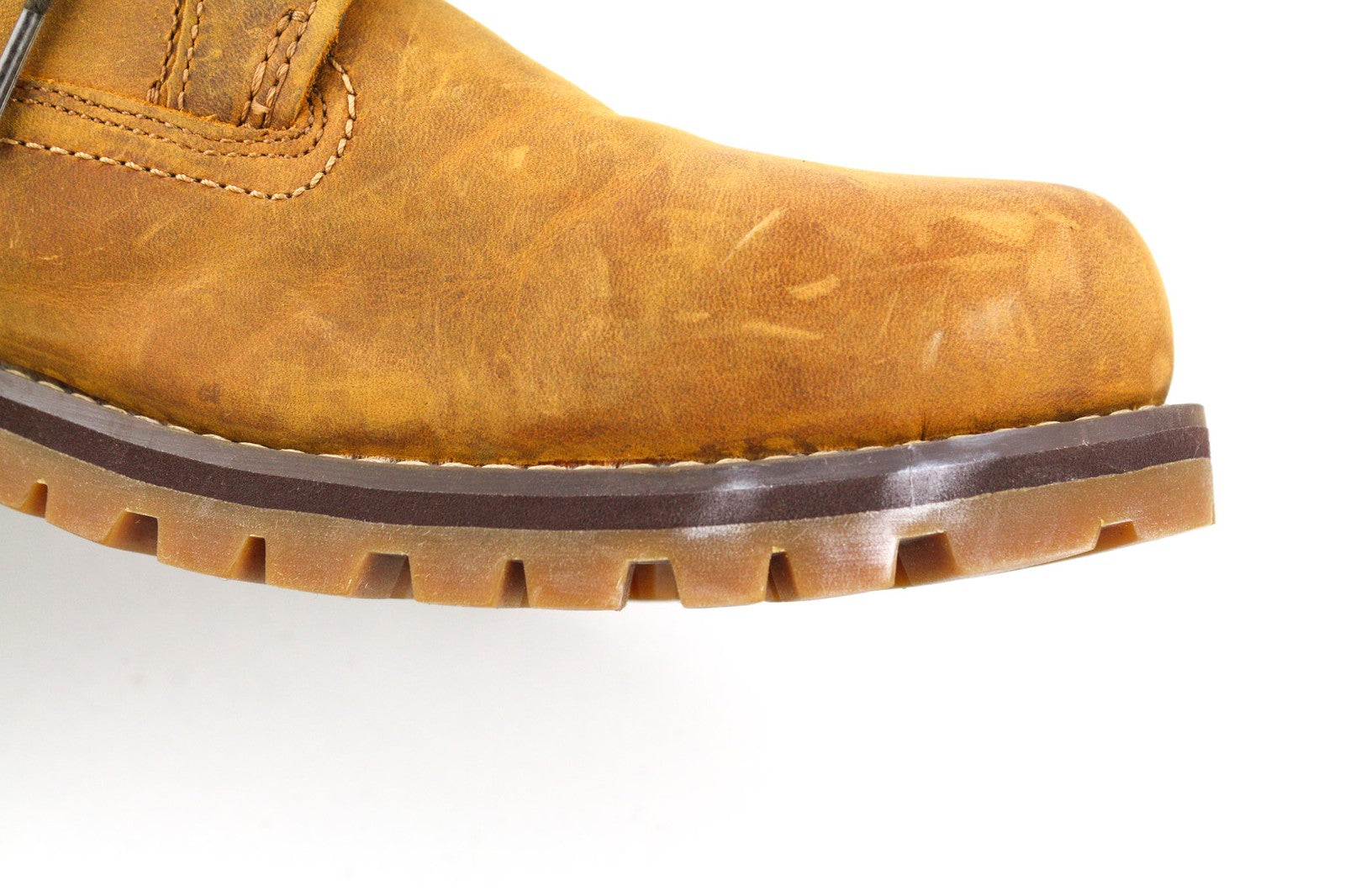 TIMBERLAND A17CK-A4825 vyriški rudi odiniai aukštakulniai batai, 44/44.5 dydis, sendinto stiliaus 