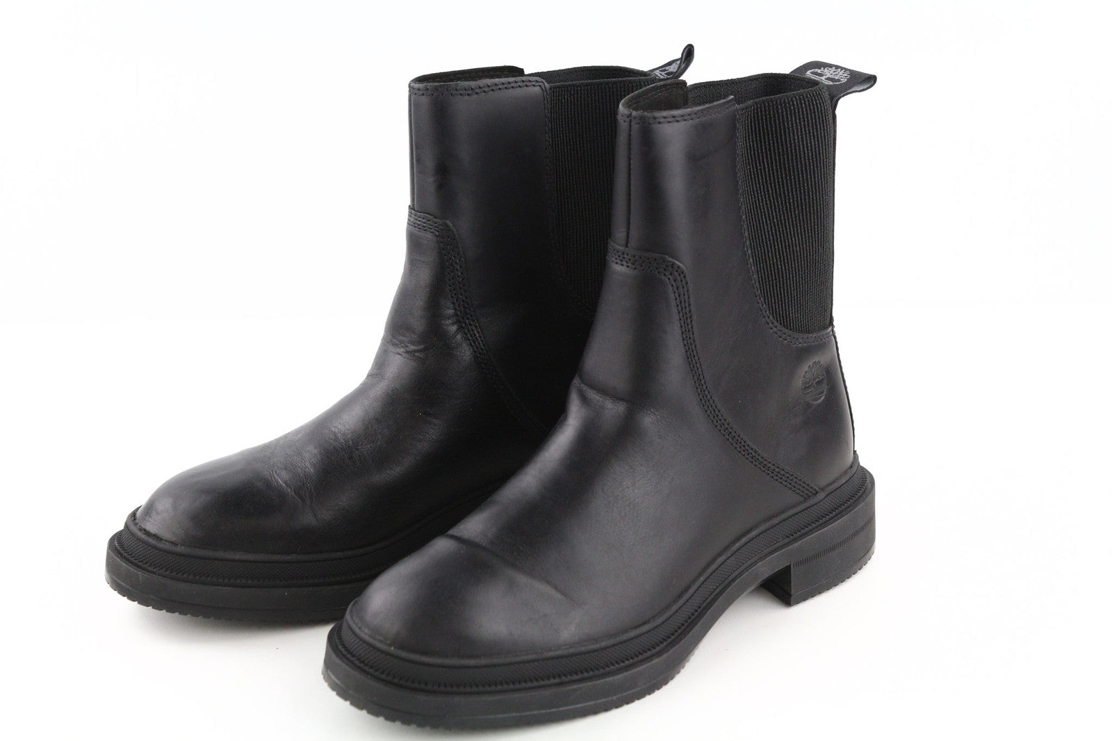 TIMBERLAND A2587 moteriški juodi odiniai aulinukai su užtrauktuku šoninėje dalyje, ReBOTL 