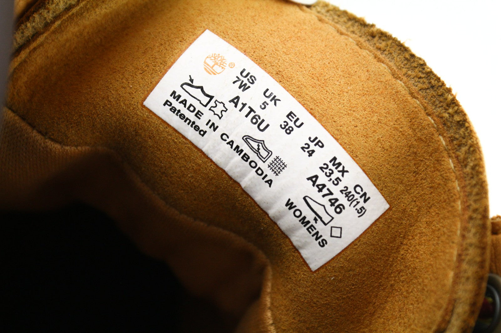 TIMBERLAND A1T6U moteriški EU38 UK5 rudi TimberDry odiniai batai ReBOTL nėriniai 