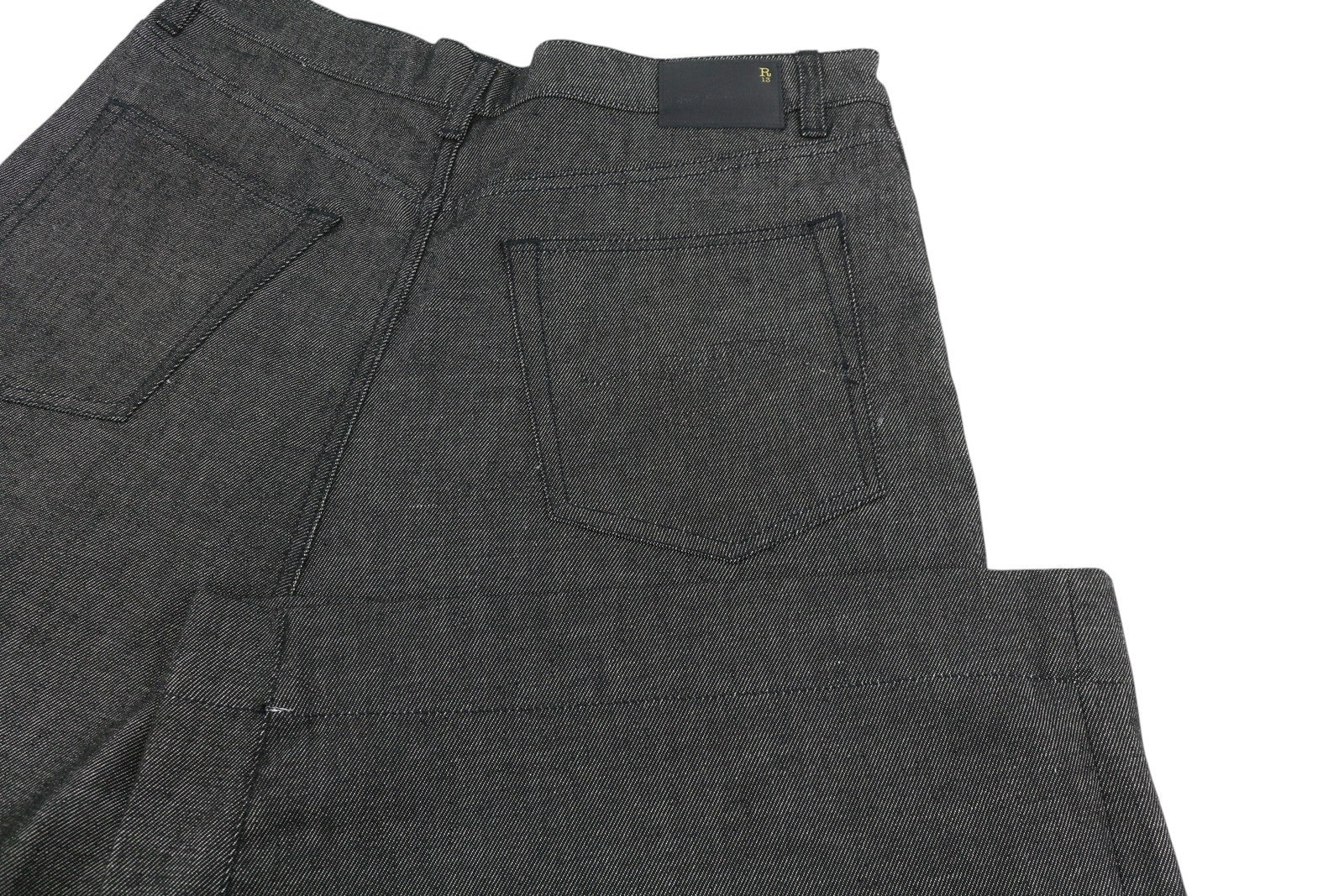 R13 Jesse moteriški džinsai, 31 dydis, pilki, laisvo kirpimo, tamsaus džinso spalvos. 