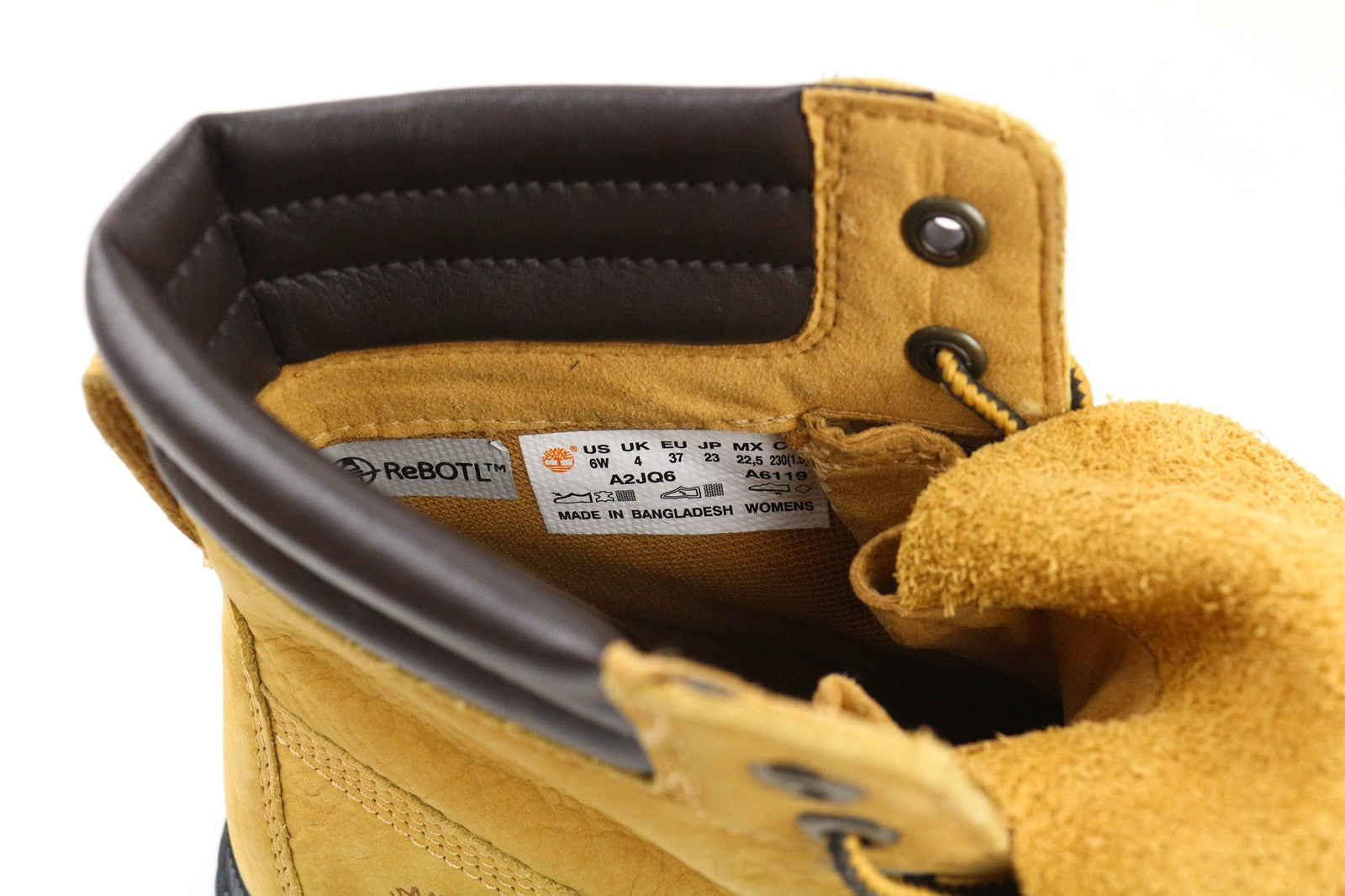 TIMBERLAND A2JQ6 moteriški rudi odiniai aulinukai su raišteliais, EU37, UK4, GreenStride ReBOTL 