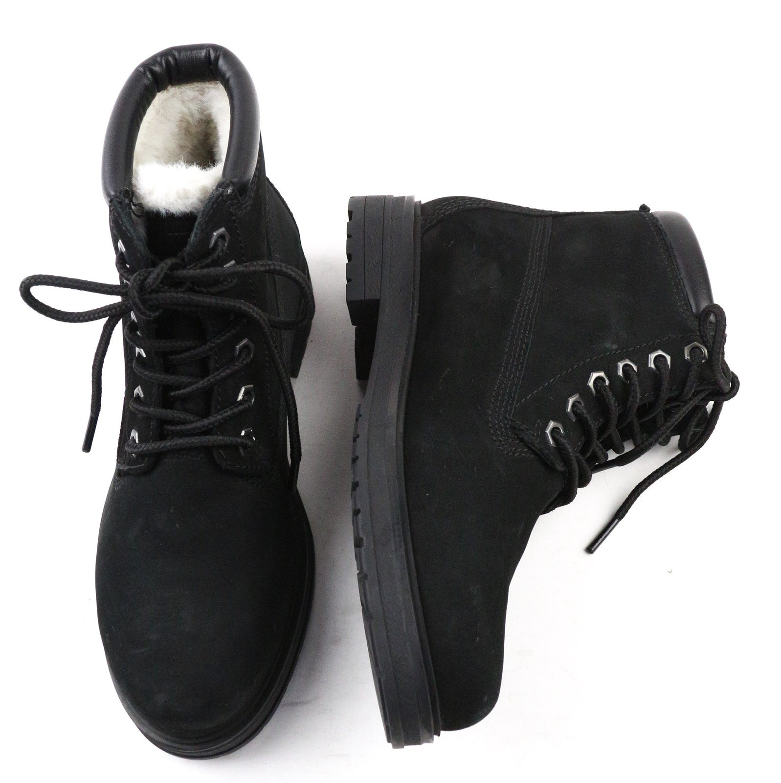 TIMBERLAND A60148 moteriški juodi odiniai vandeniui atsparūs žieminiai batai, dydis EU37.5 UK4.5 