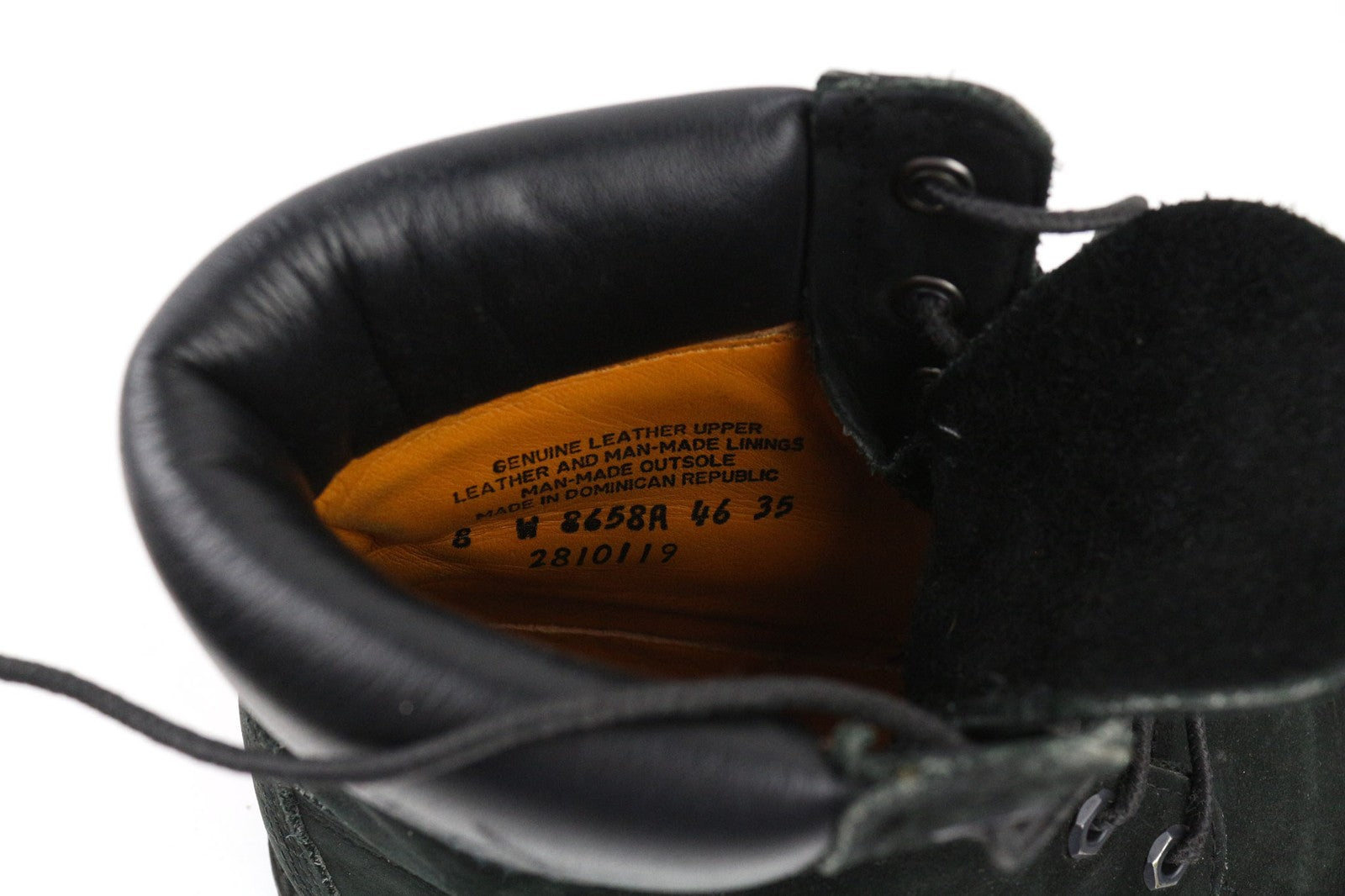 TIMBERLAND 8658A moteriški juodi odiniai aulinukai su raišteliais, EU39 ~UK6, Primaloft 400g 