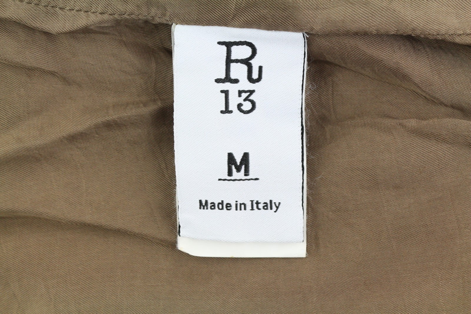 R13 Skinny Trucker moteriška striukė M, aukso rudos spalvos, tamprios virvelės, blukusios FW25 RRP1199 