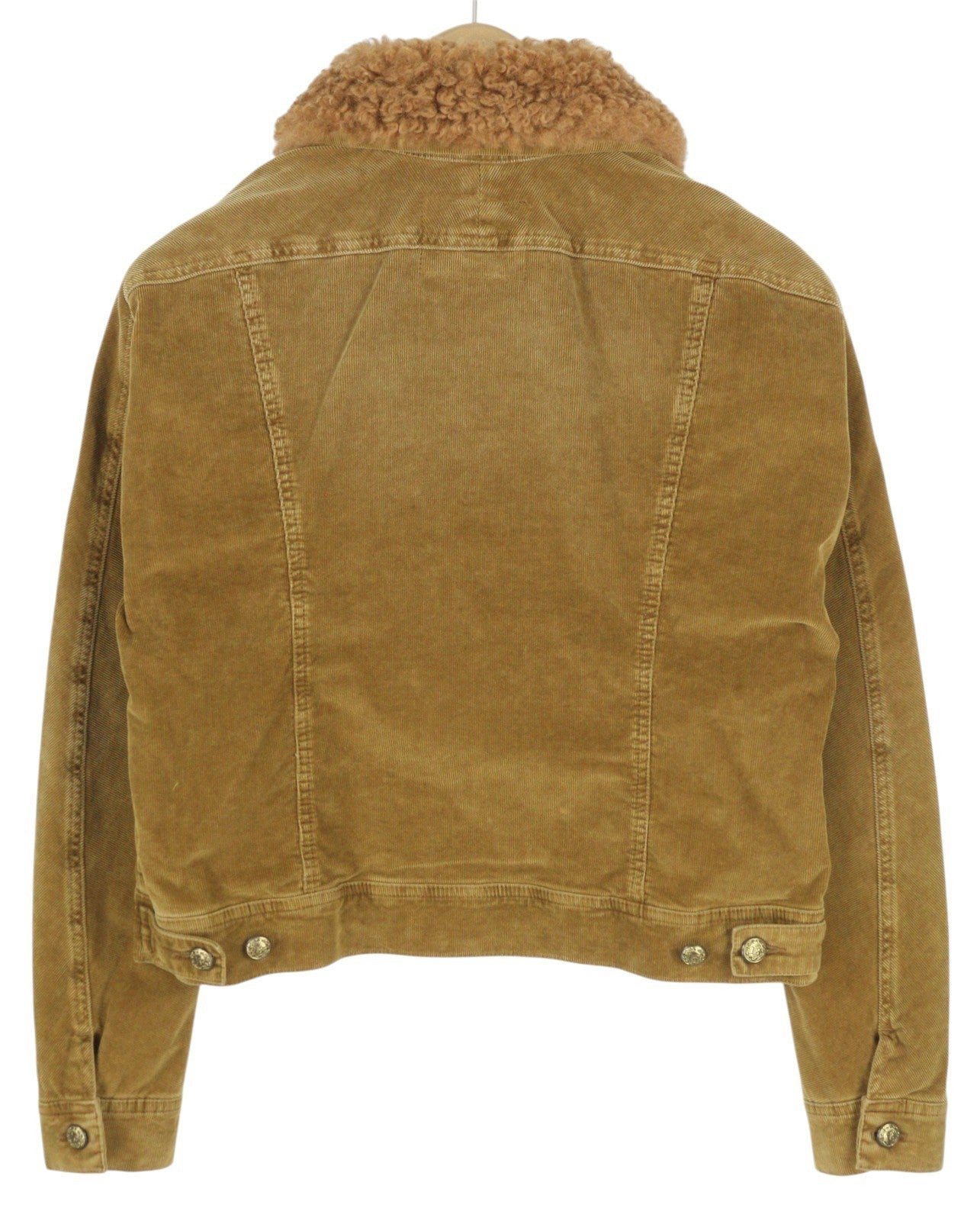 R13 Skinny Trucker moteriška striukė M, aukso rudos spalvos, tamprios virvelės, blukusios FW25 RRP1199 