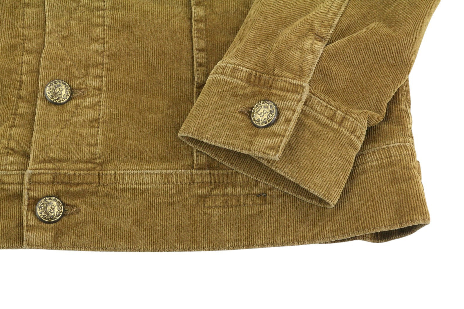 R13 Skinny Trucker moteriška striukė M, aukso rudos spalvos, tamprios virvelės, blukusios FW25 RRP1199 