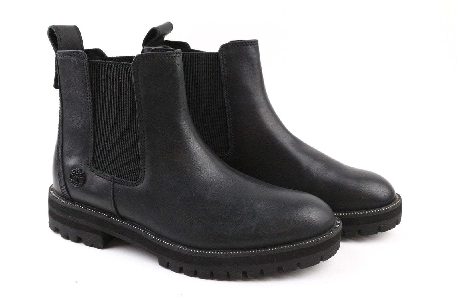 TIMBERLAND A2KRE moteriški juodi odiniai batai su tampriomis šoninėmis detalėmis, dydis EU38, UK5. 