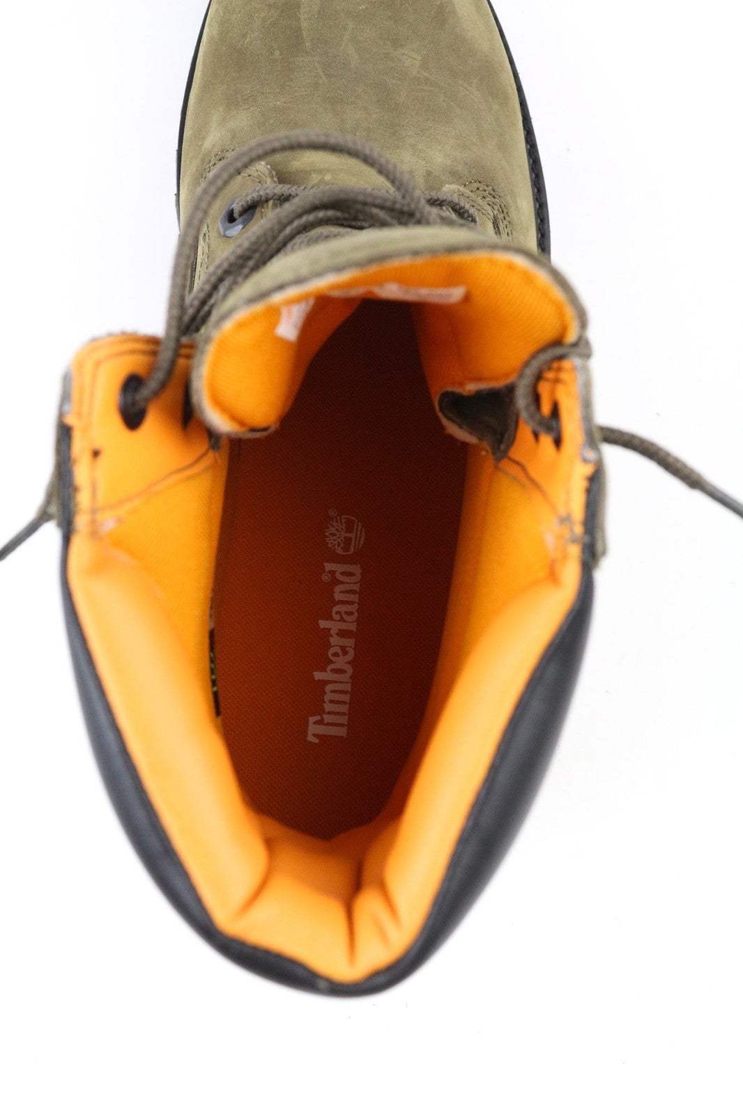 TIMBERLAND A2C87 vyriški EU40 UK6.5 alyvuogių spalvos odiniai nėriniais atsparūs vandeniui ReBOTL batai 