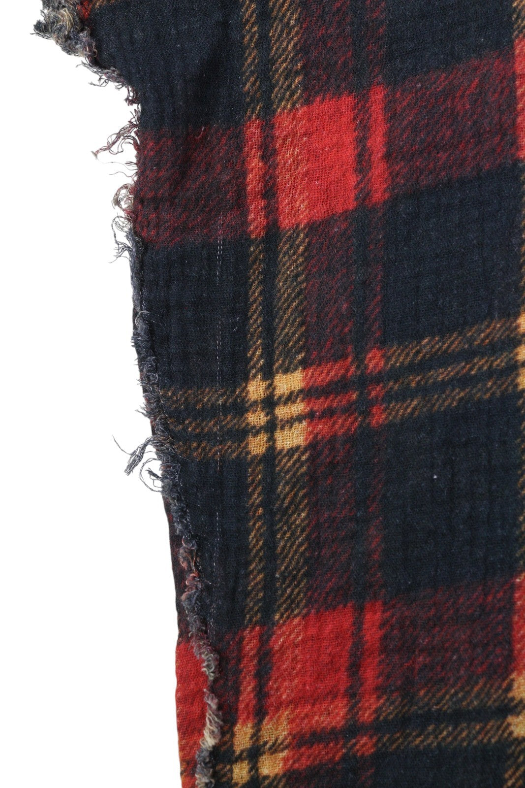 R13 Dvipusiai moteriški marškiniai su nugara, raudoni languoti su lapų kamufliažu S FW25 RRP1045 