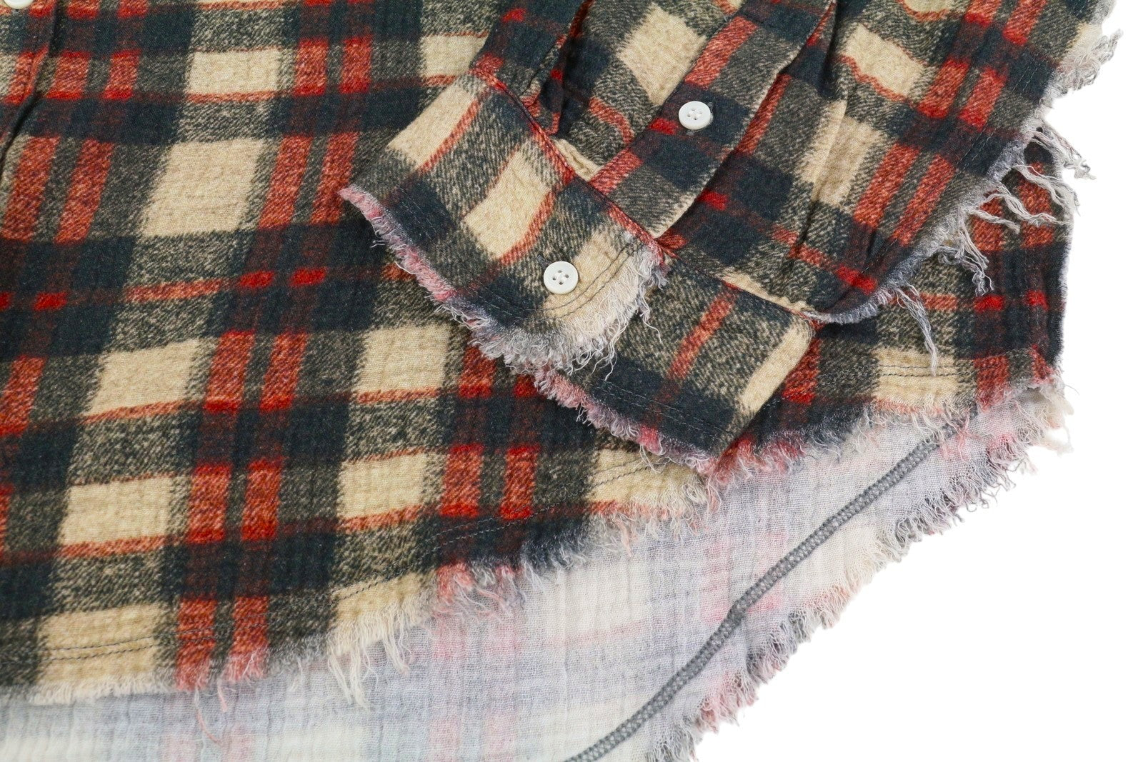 R13 moteriški marškiniai su smulkiomis siūlėmis, nuleidžiama apykakle, XL dydžio, languoti, dideli, laisvi, RRP945, FW25