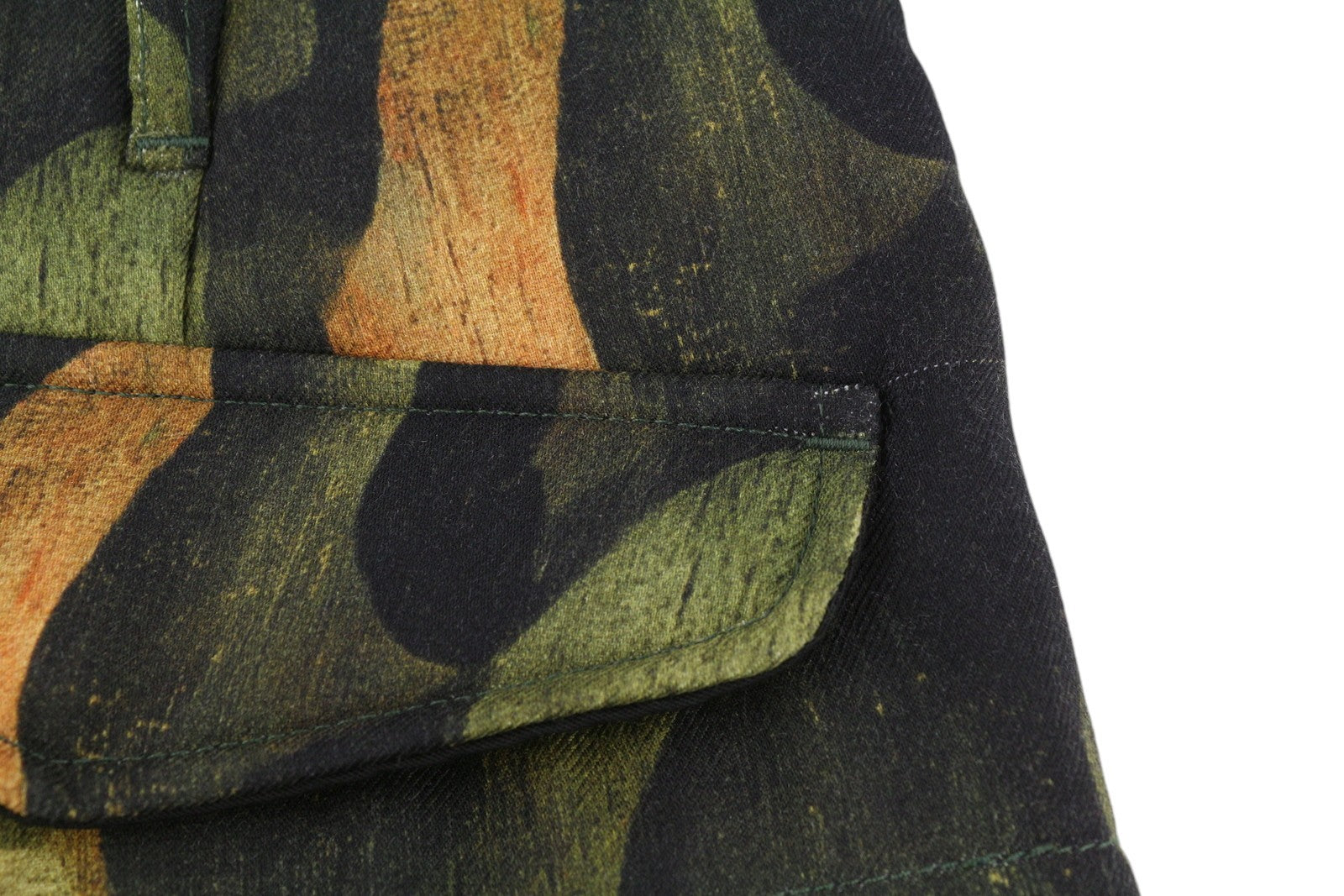 R13 Paminkštintos karinės moteriškos kelnės 29 Vilnos, šilko, raštuotos, trumpos, pašiltintos FW25 