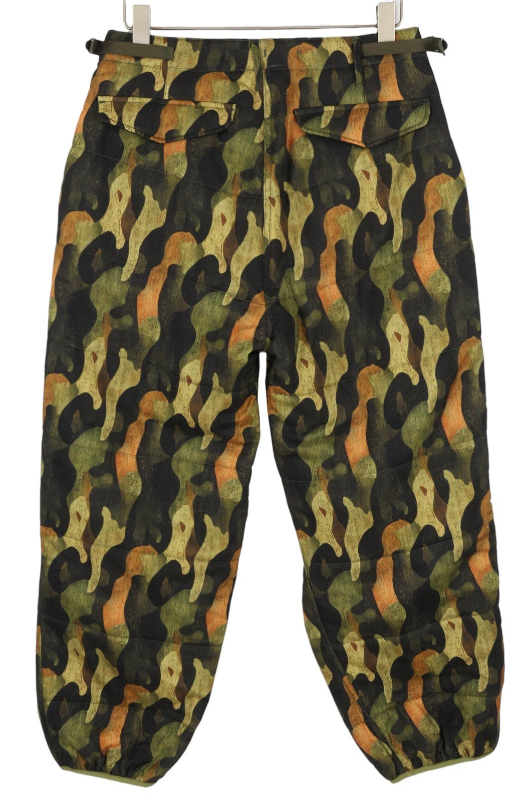 R13 Paminkštintos karinės moteriškos kelnės 29 Vilnos, šilko, raštuotos, trumpos, pašiltintos FW25 