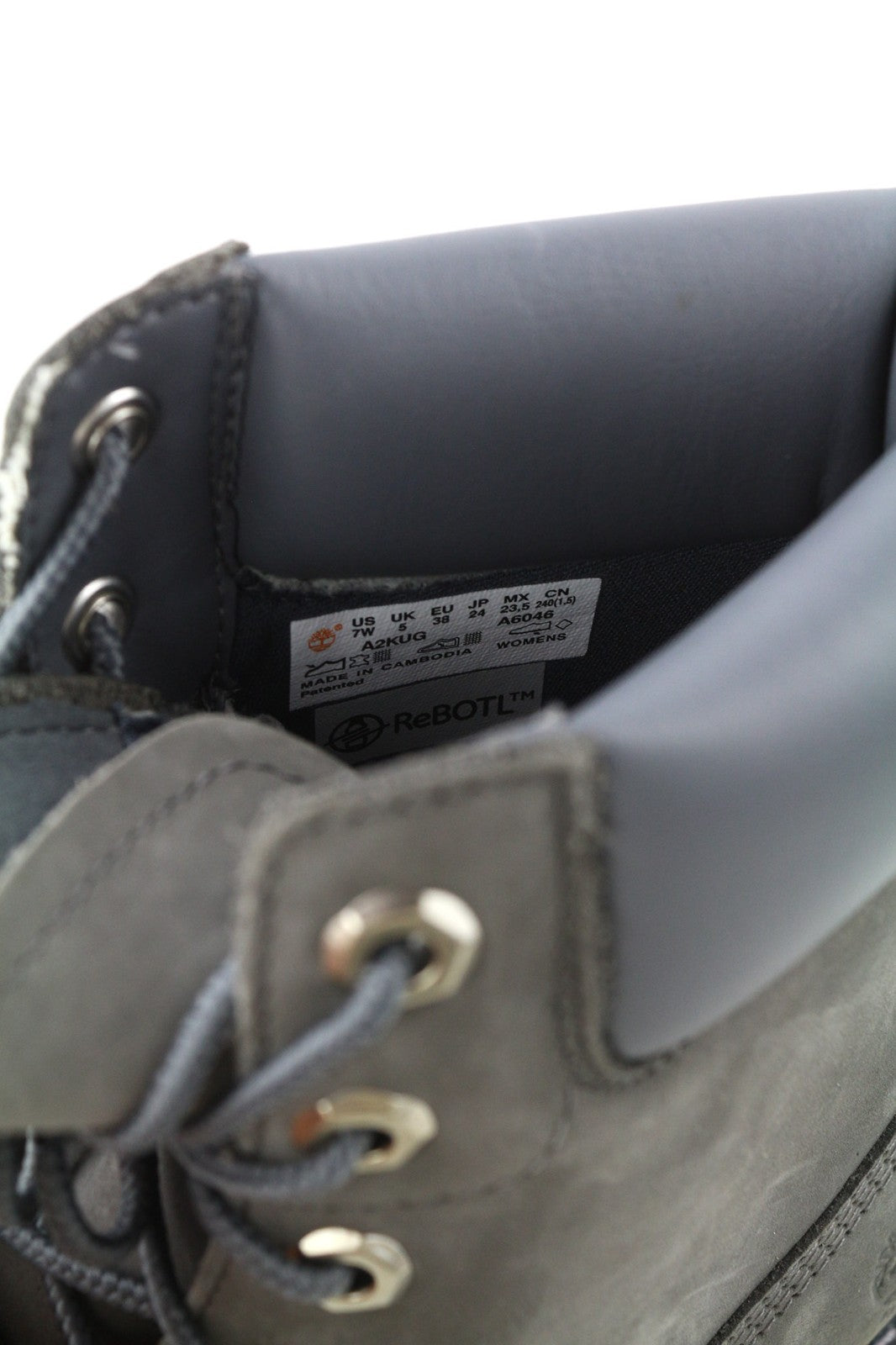 TIMBERLAND A2KUG-A6046 moteriški EU37/38 chaki spalvos ReBOTL odiniai aulinukai su raišteliais 