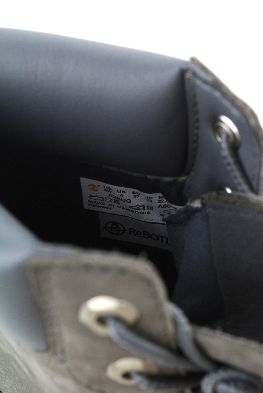 TIMBERLAND A2KUG-A6046 moteriški EU37/38 chaki spalvos ReBOTL odiniai aulinukai su raišteliais 