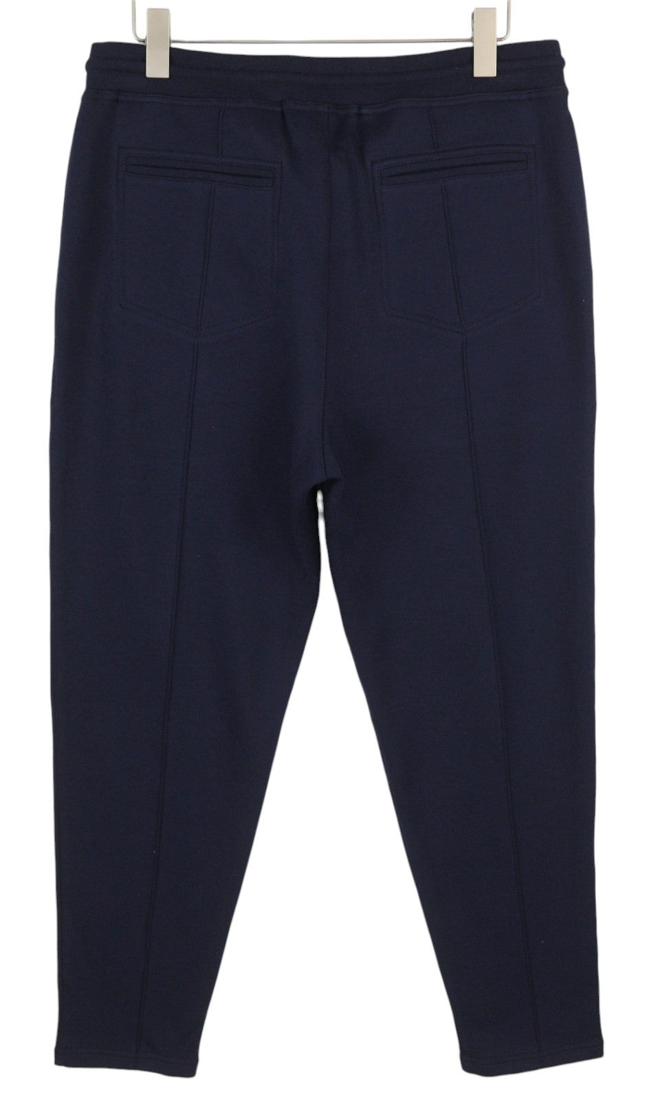 BRUNELLO CUCINELLI vyriškos kelnės L dydžio mėlynos kašmyro mišinio sportinės kelnės su raišteliu 