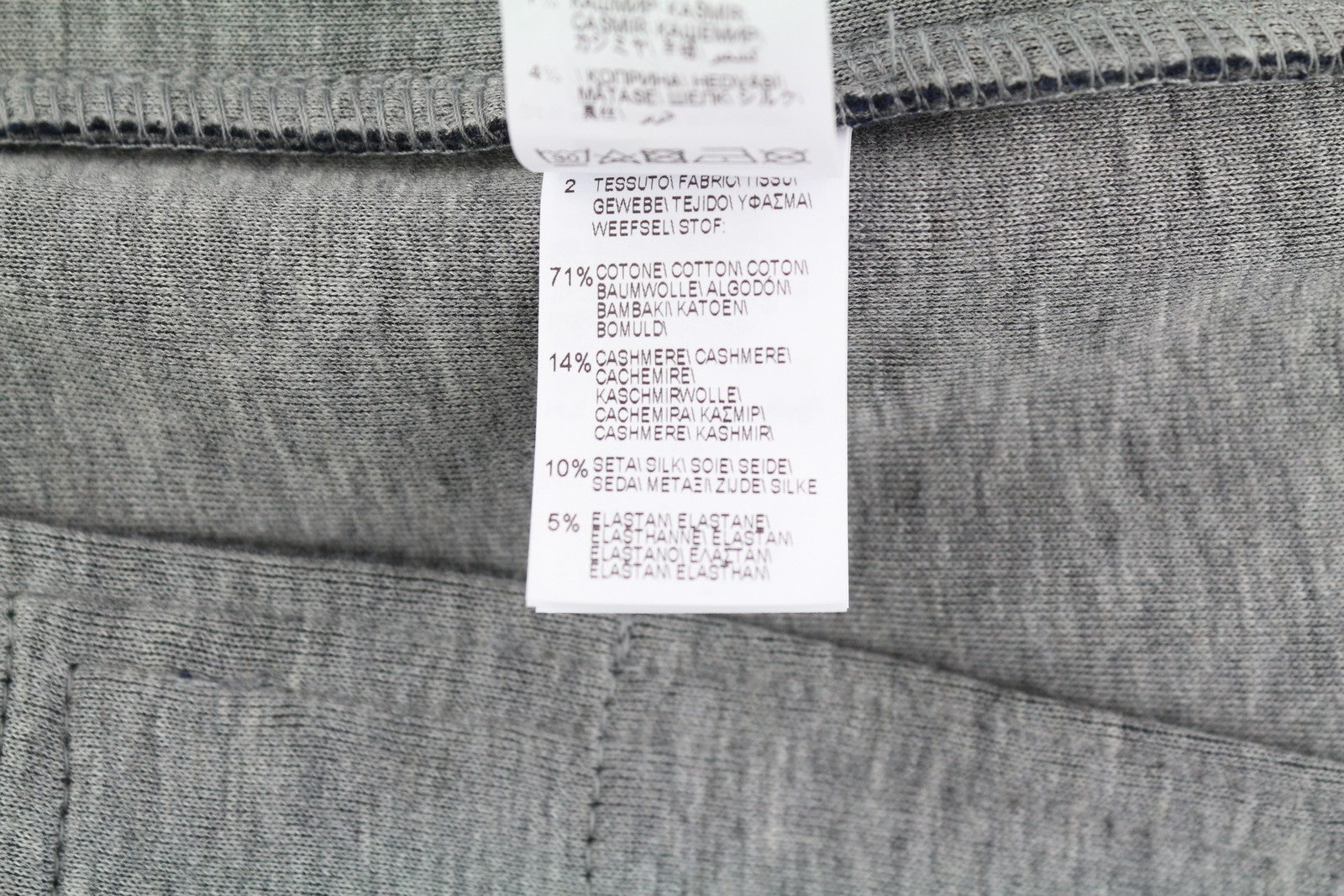 BRUNELLO CUCINELLI vyriškos kelnės L dydžio mėlynos kašmyro mišinio sportinės kelnės su raišteliu 