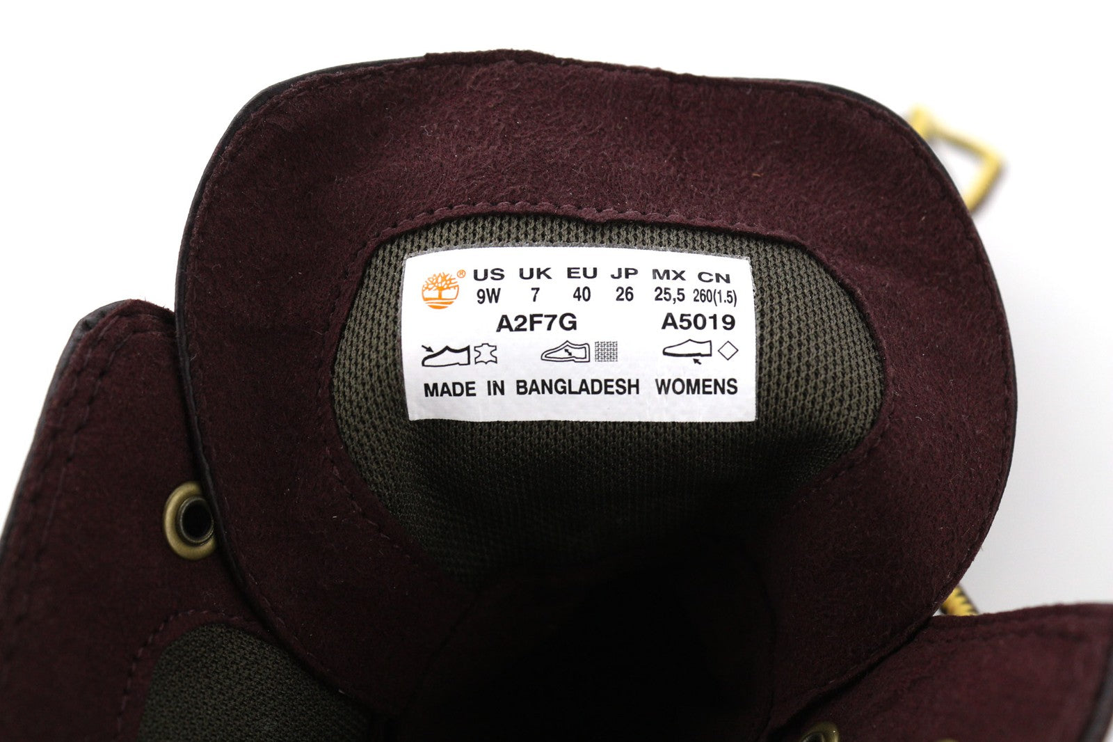 TIMBERLAND A2F7G-A5019 moteriški EU39.5/40 tamsiai violetiniai odiniai aukštakulniai su raišteliais 