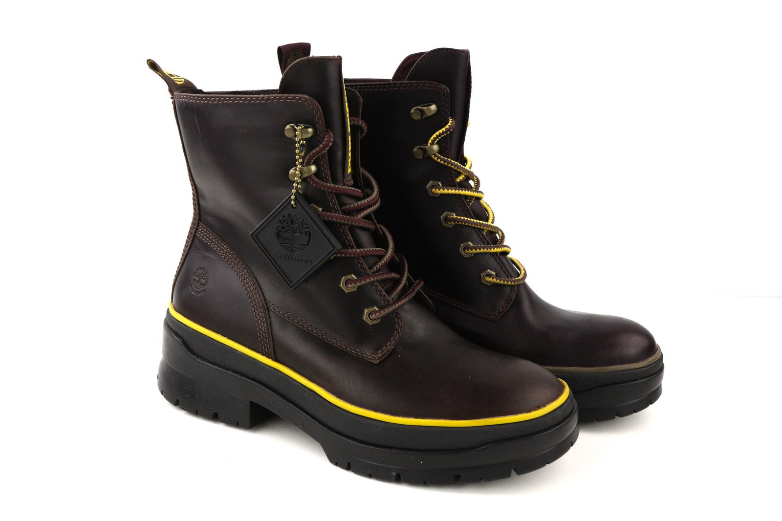 TIMBERLAND A2F7G-A5019 moteriški EU39.5/40 tamsiai violetiniai odiniai aukštakulniai su raišteliais 