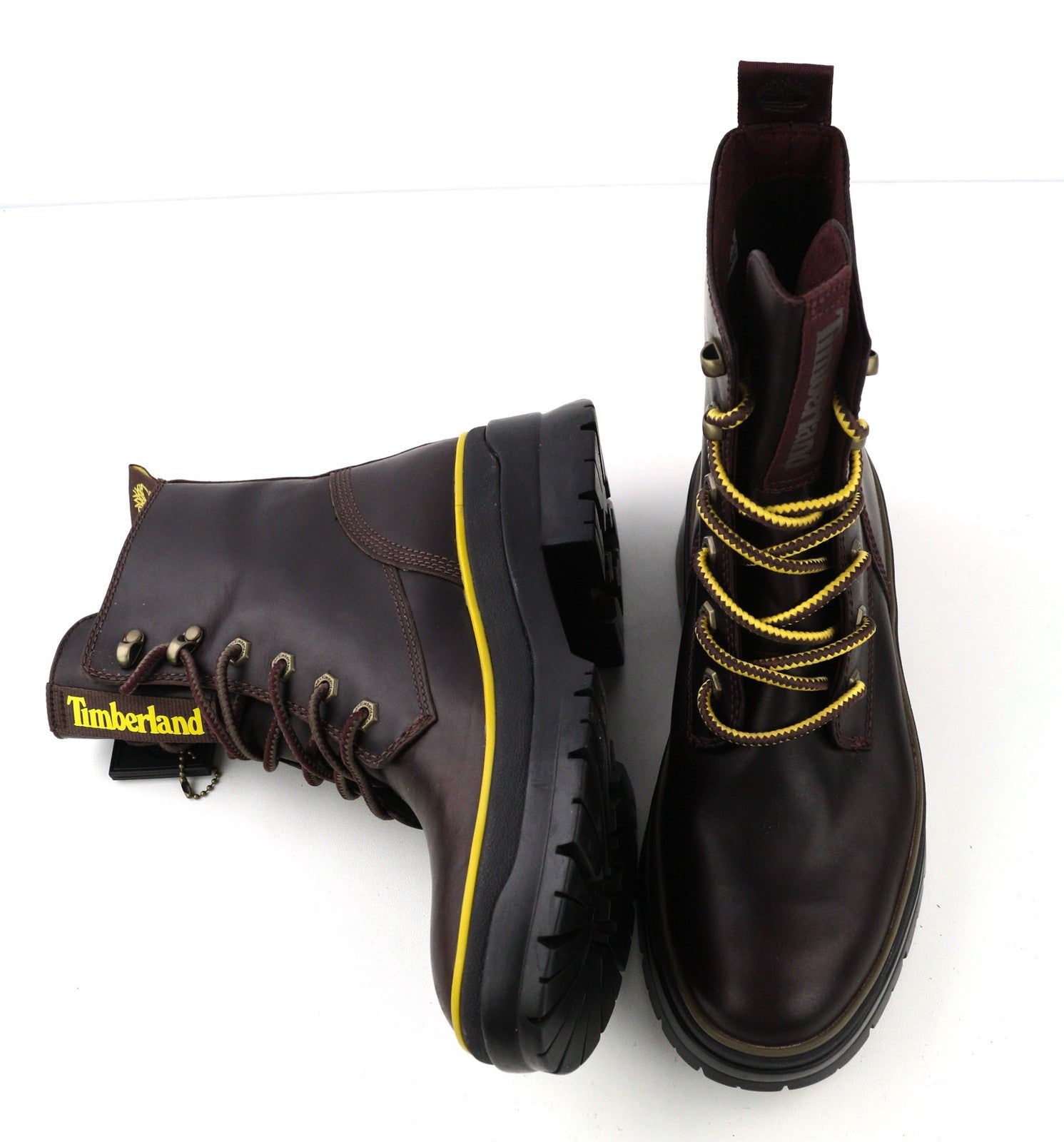 TIMBERLAND A2F7G-A5019 moteriški EU39.5/40 tamsiai violetiniai odiniai aukštakulniai su raišteliais 