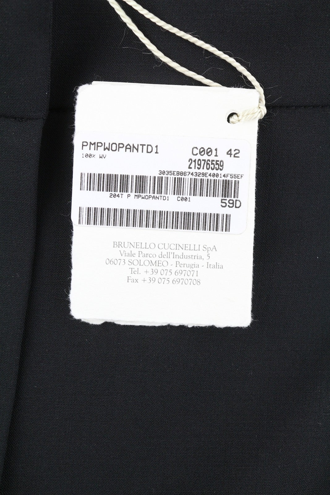 BRUNELLO CUCINELLI Women Trousers EU38 Black Pleated High Waist Zip Flared Leg