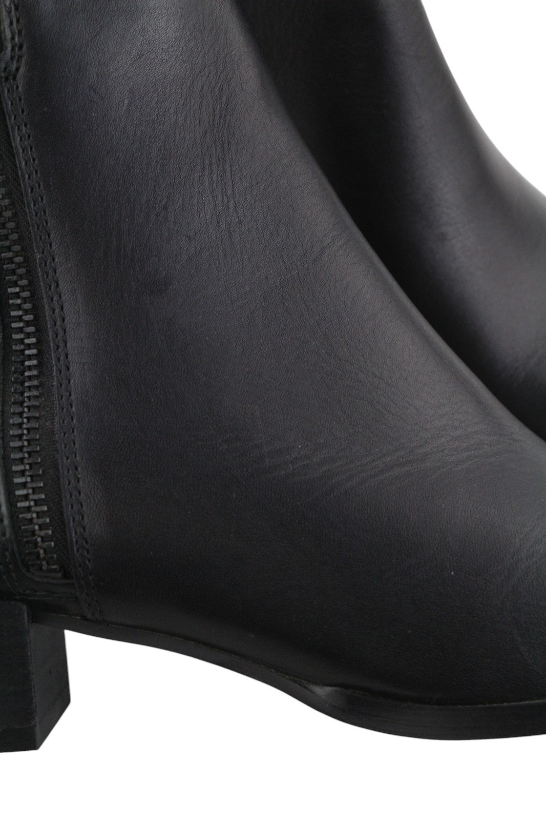 DIESEL D-Arlin moteriški juodi bateliai su užtrauktuku ir odiniais kulnais, EU39, RRP 260 € 