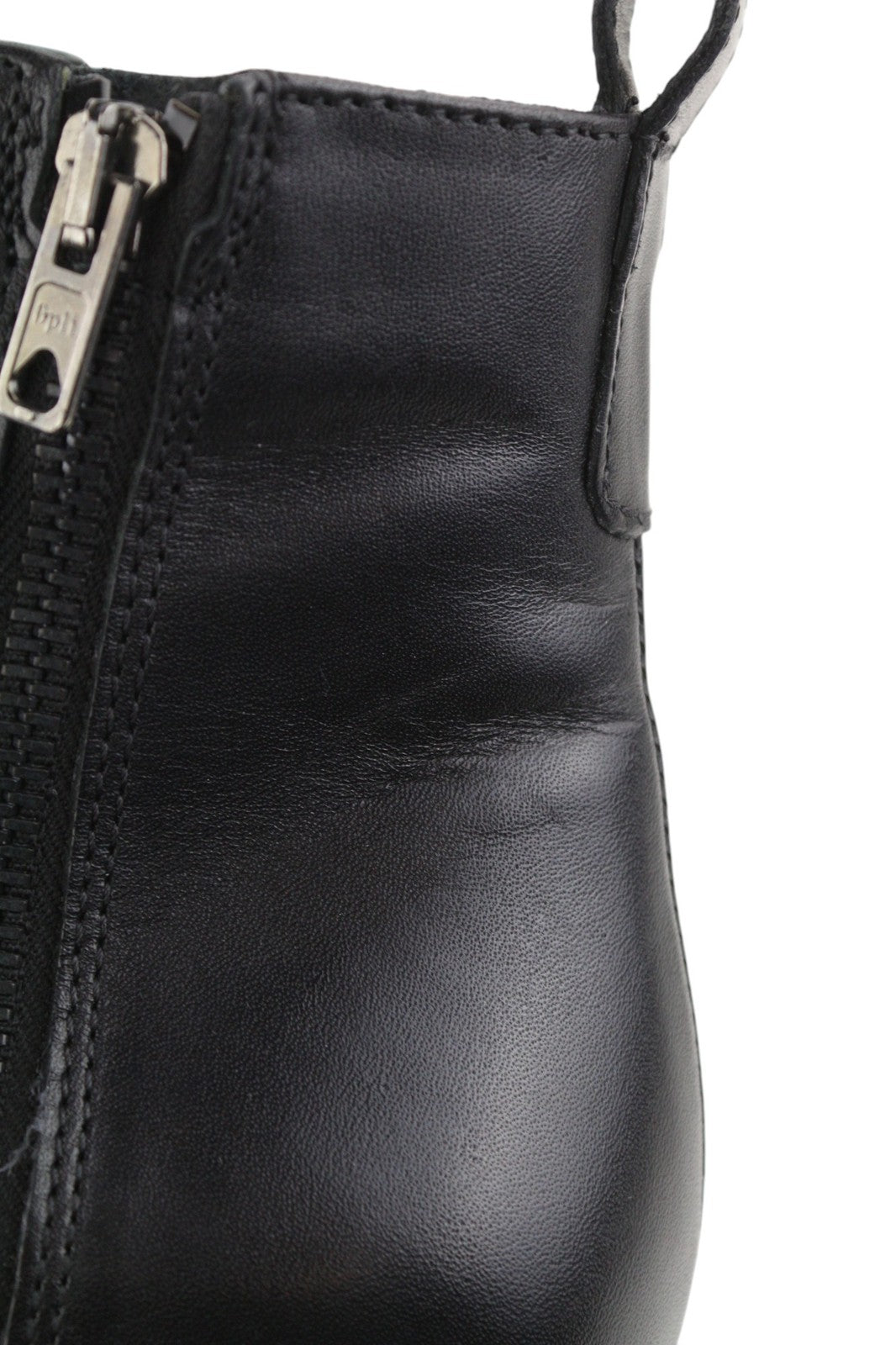 DIESEL D-Arlin moteriški juodi bateliai su užtrauktuku ir odiniais kulnais, EU39, RRP 260 € 