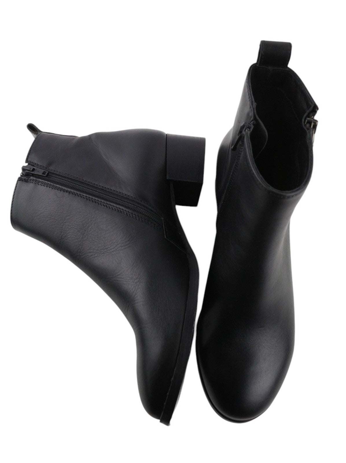 DIESEL D-Arlin moteriški juodi bateliai su užtrauktuku ir odiniais kulnais, EU39, RRP 260 € 