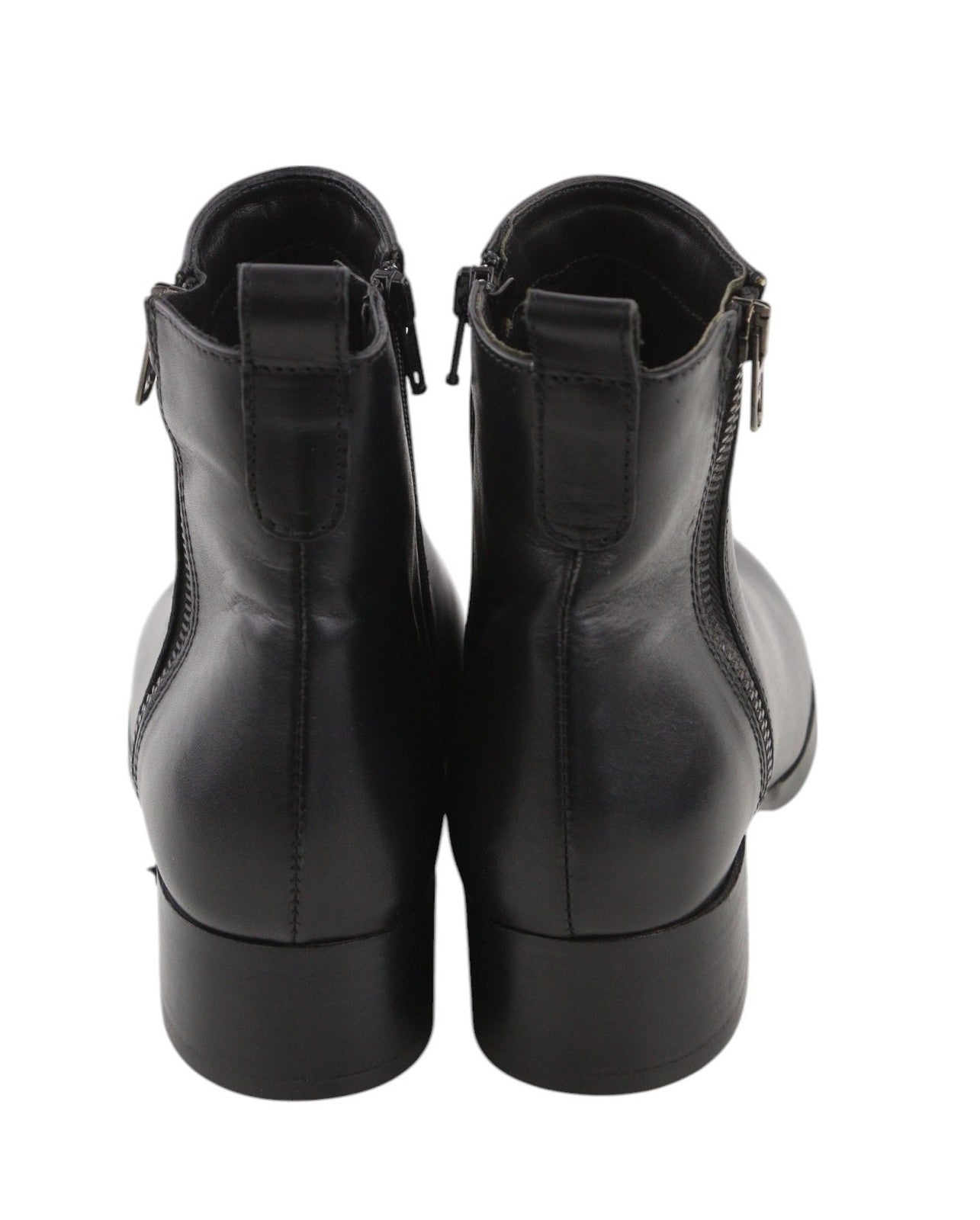 DIESEL D-Arlin moteriški juodi bateliai su užtrauktuku ir odiniais kulnais, EU39, RRP 260 € 