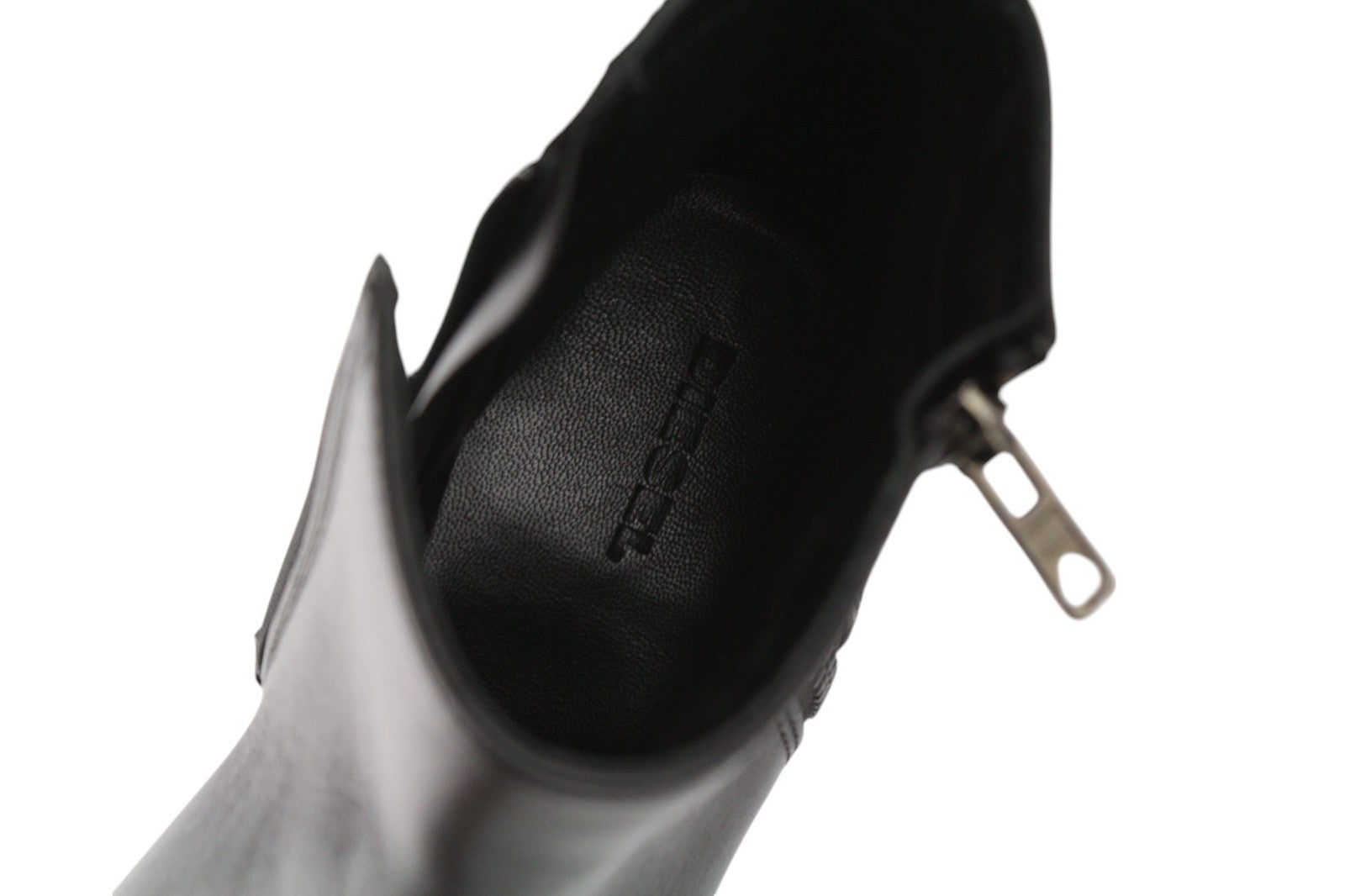 DIESEL D-Arlin moteriški juodi bateliai su užtrauktuku ir odiniais kulnais, EU39, RRP 260 € 