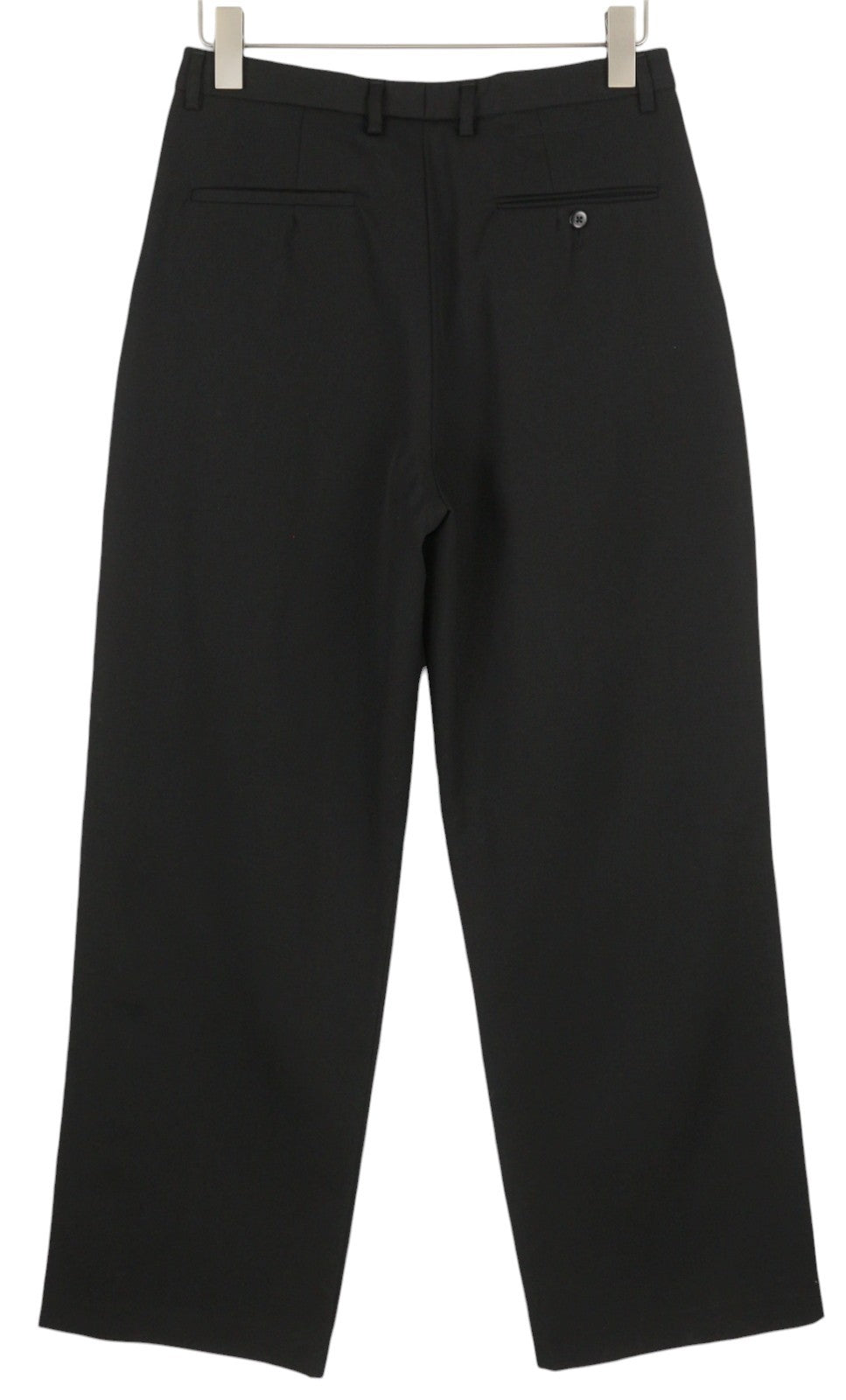 R13 Klojuotos moteriškos kelnės su kišenėmis 27 juodos vilnonės tiesaus kirpimo kelnės su sagomis FW25 