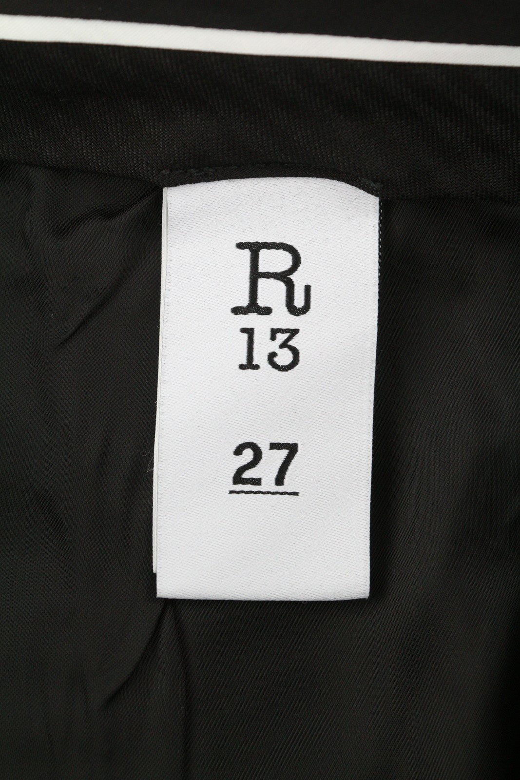 R13 Klojuotos moteriškos kelnės su kišenėmis 27 juodos vilnonės tiesaus kirpimo kelnės su sagomis FW25 