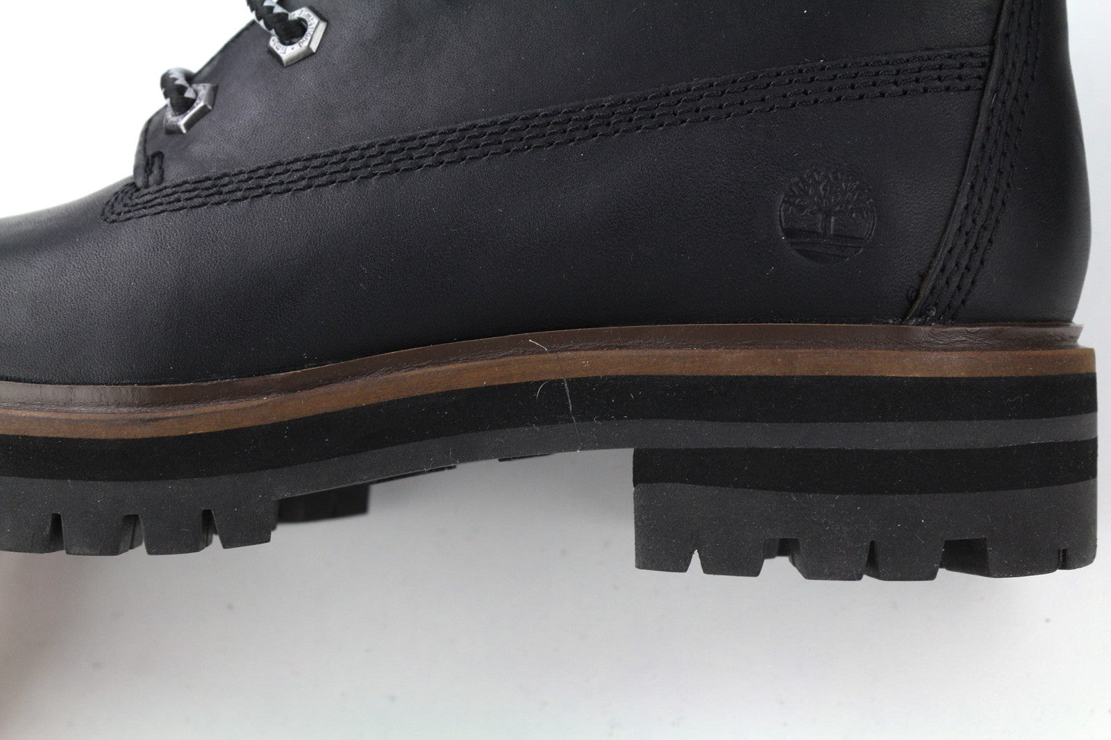 TIMBERLAND A1RCH-A3519 moteriški juodi odiniai sportbačiai su nėriniuotais padais, dydis EU37.5/38. 