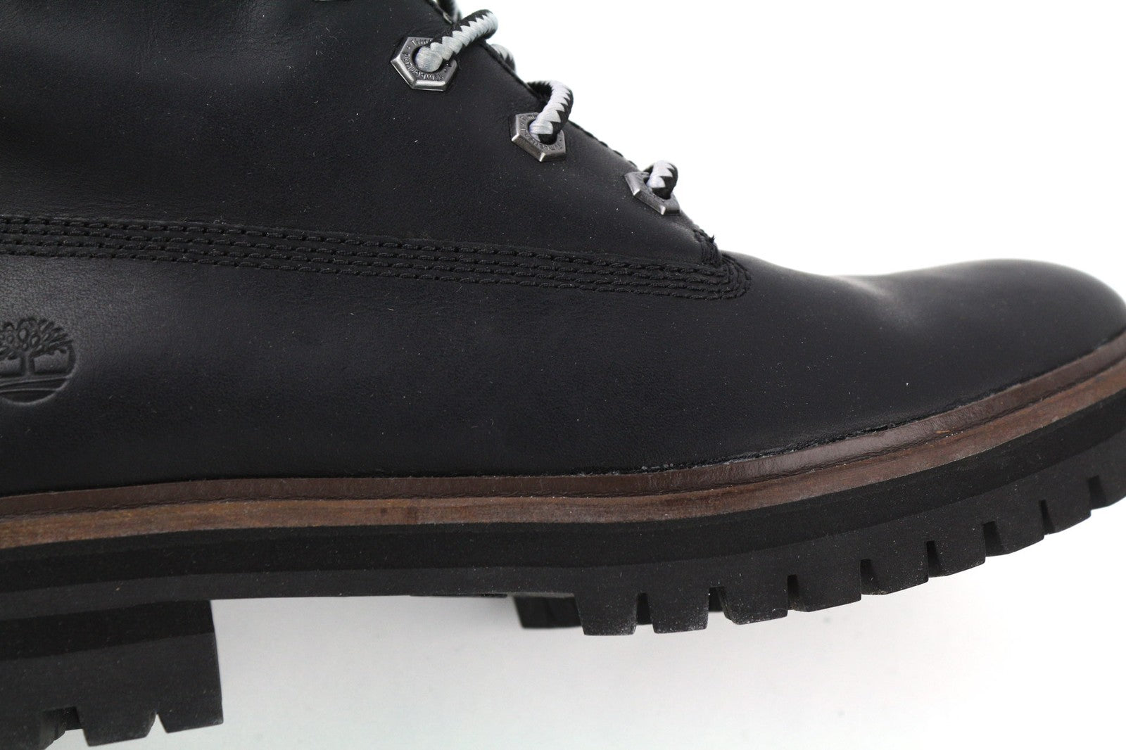 TIMBERLAND A1RCH-A3519 moteriški juodi odiniai sportbačiai su nėriniuotais padais, dydis EU37.5/38. 