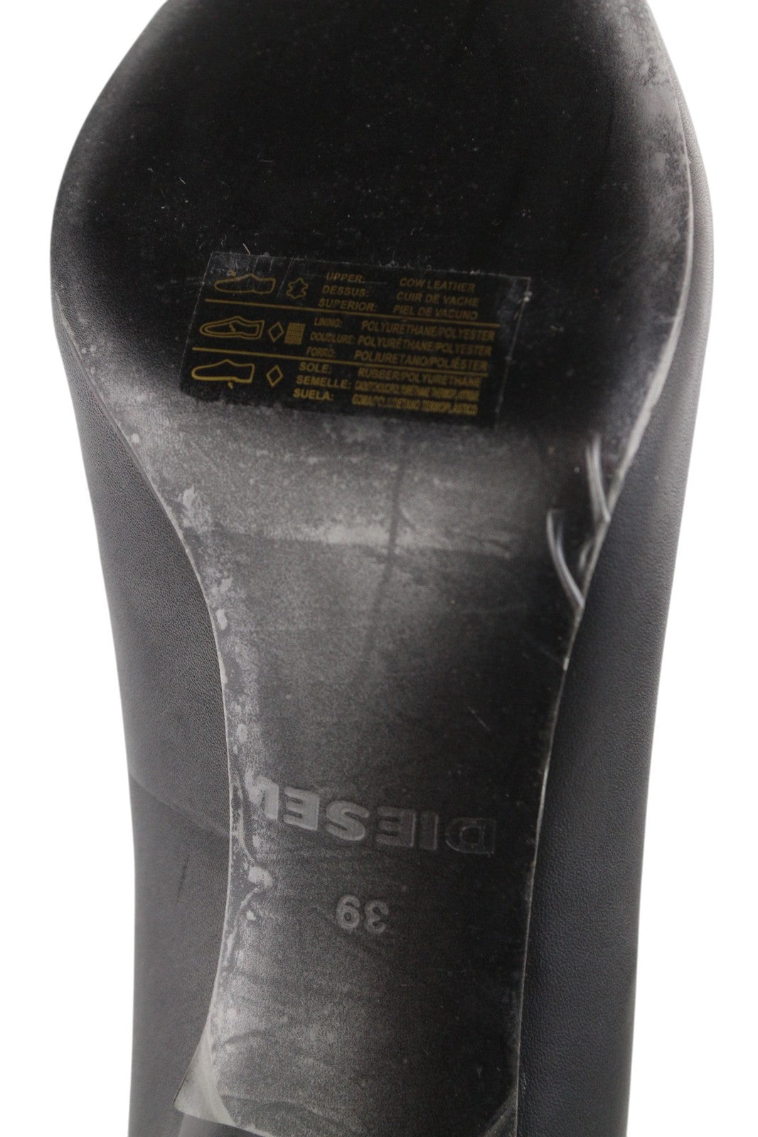 DIESEL Femme-D moteriški juodi odiniai aukštakulniai EU39, kaina 240 € 