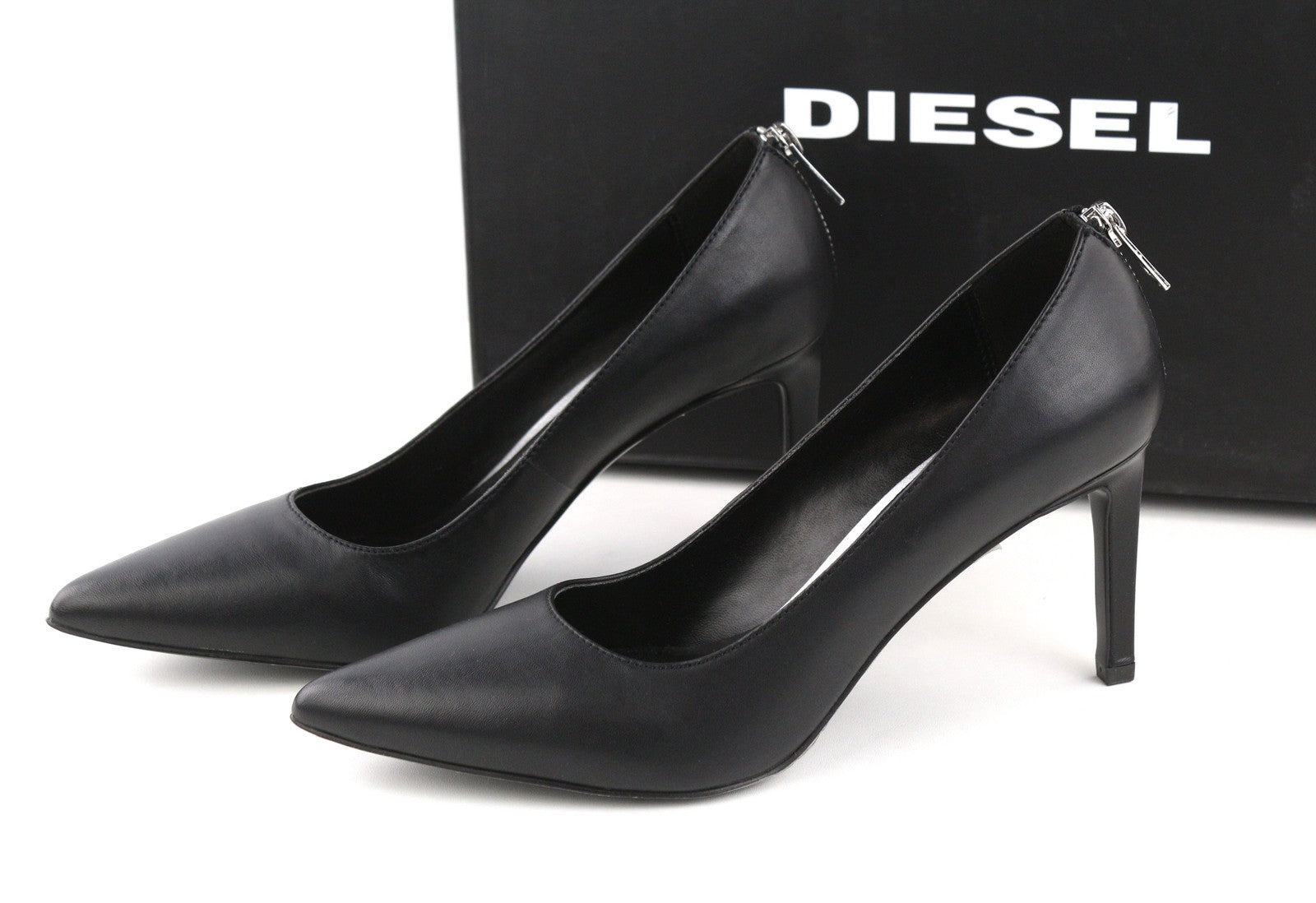 DIESEL Femme-D moteriški juodi odiniai aukštakulniai EU39, kaina 240 € 