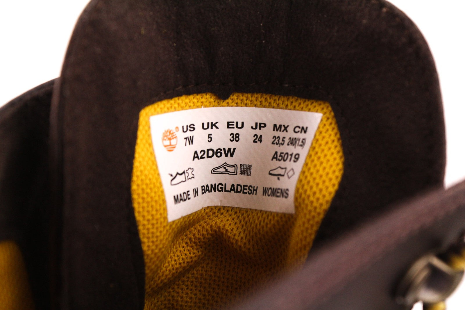 TIMBERLAND A2D6W-A5019 moteriški EU38/38.5 tamsiai rudi odiniai nėriniuoti aukštakulniai 