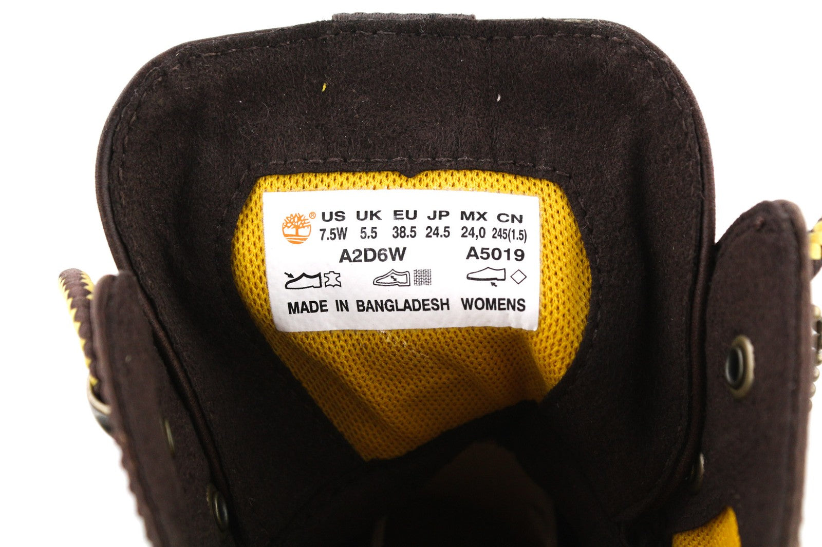 TIMBERLAND A2D6W-A5019 moteriški EU38/38.5 tamsiai rudi odiniai nėriniuoti aukštakulniai 