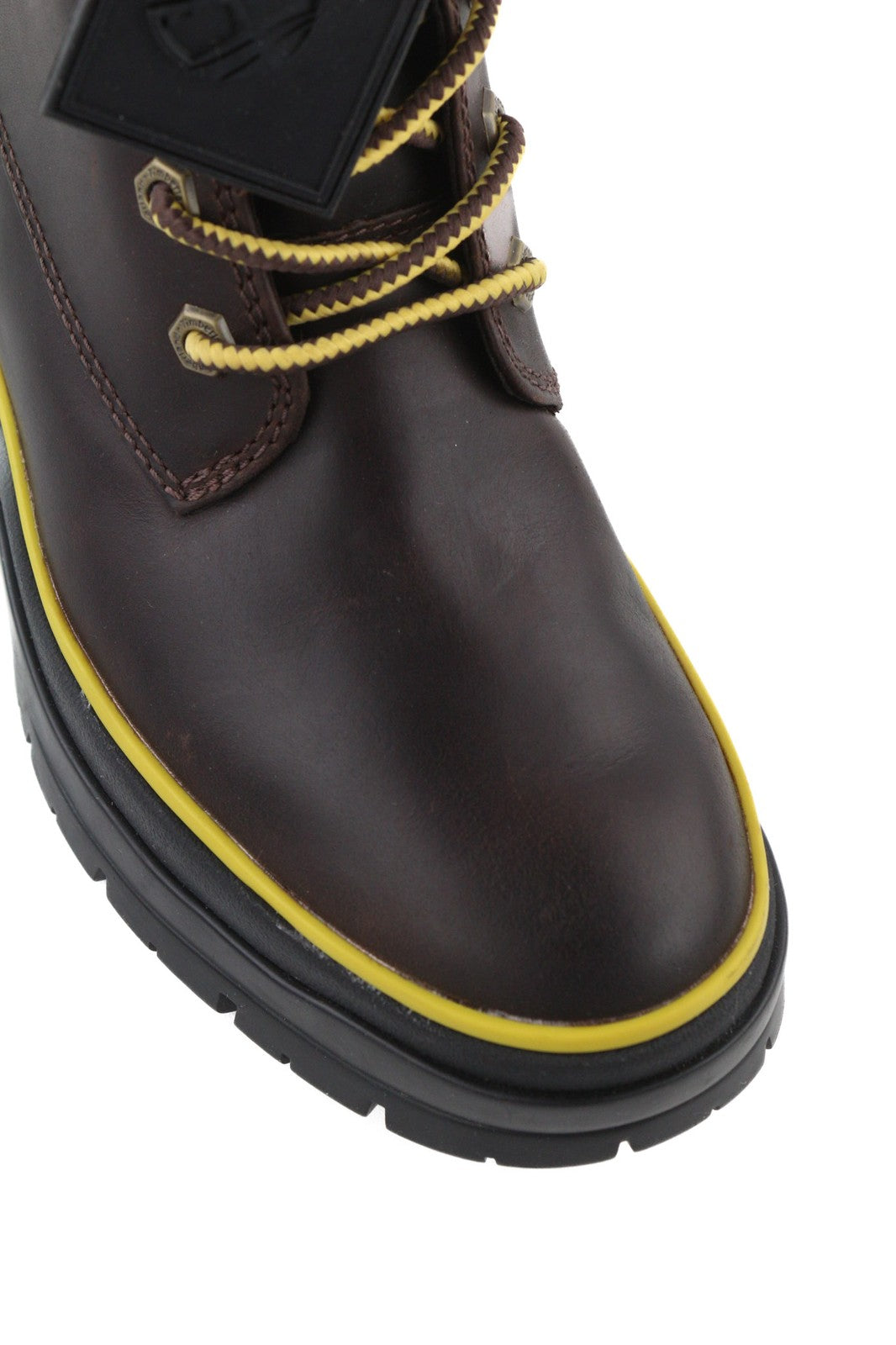 TIMBERLAND A2D6W-A5019 moteriški EU38/38.5 tamsiai rudi odiniai nėriniuoti aukštakulniai 