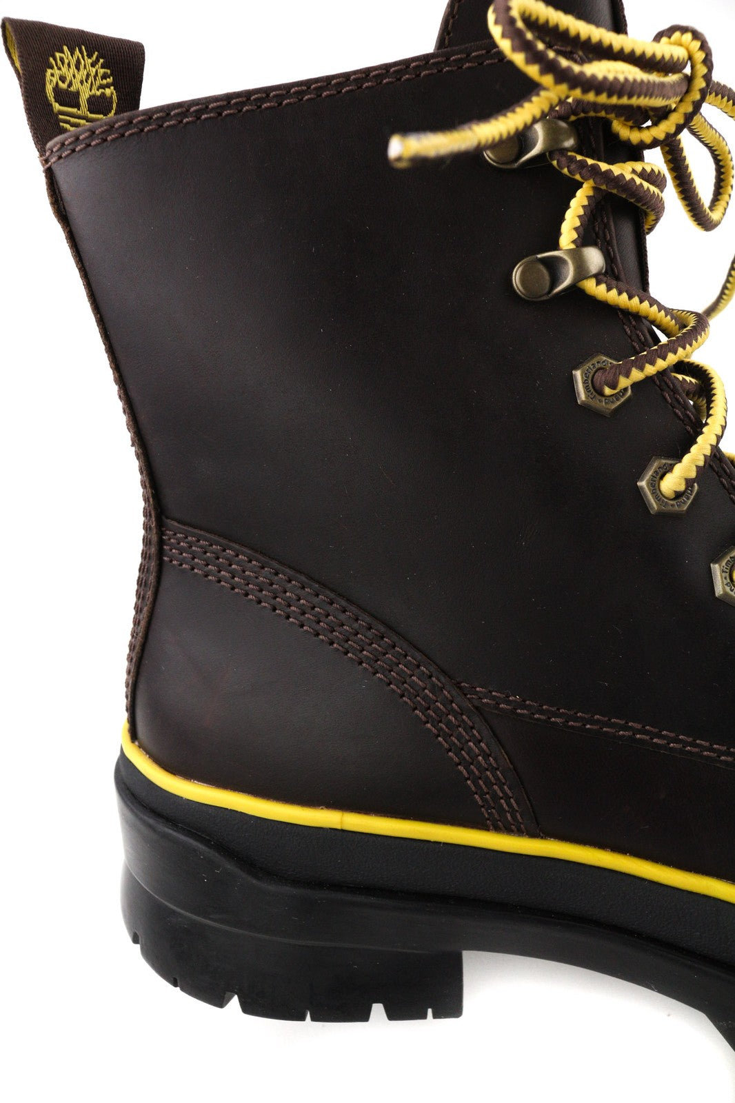 TIMBERLAND A2D6W-A5019 moteriški EU38/38.5 tamsiai rudi odiniai nėriniuoti aukštakulniai 