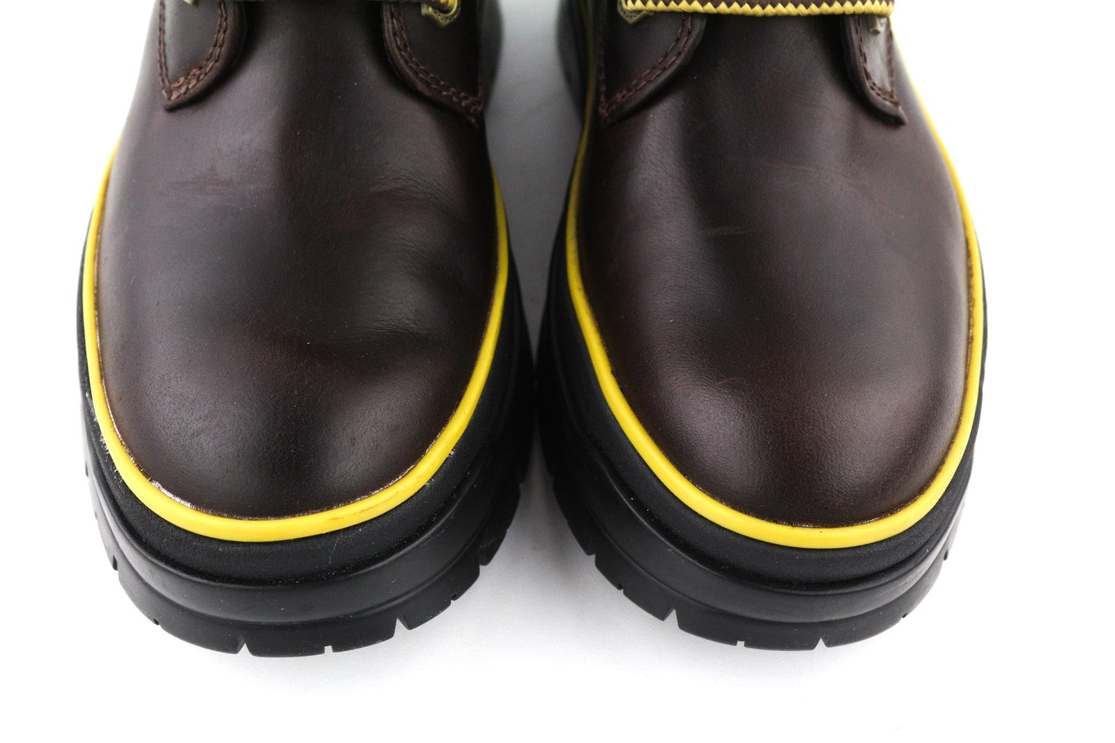 TIMBERLAND A2D6W-A5019 moteriški EU38/38.5 tamsiai rudi odiniai nėriniuoti aukštakulniai 