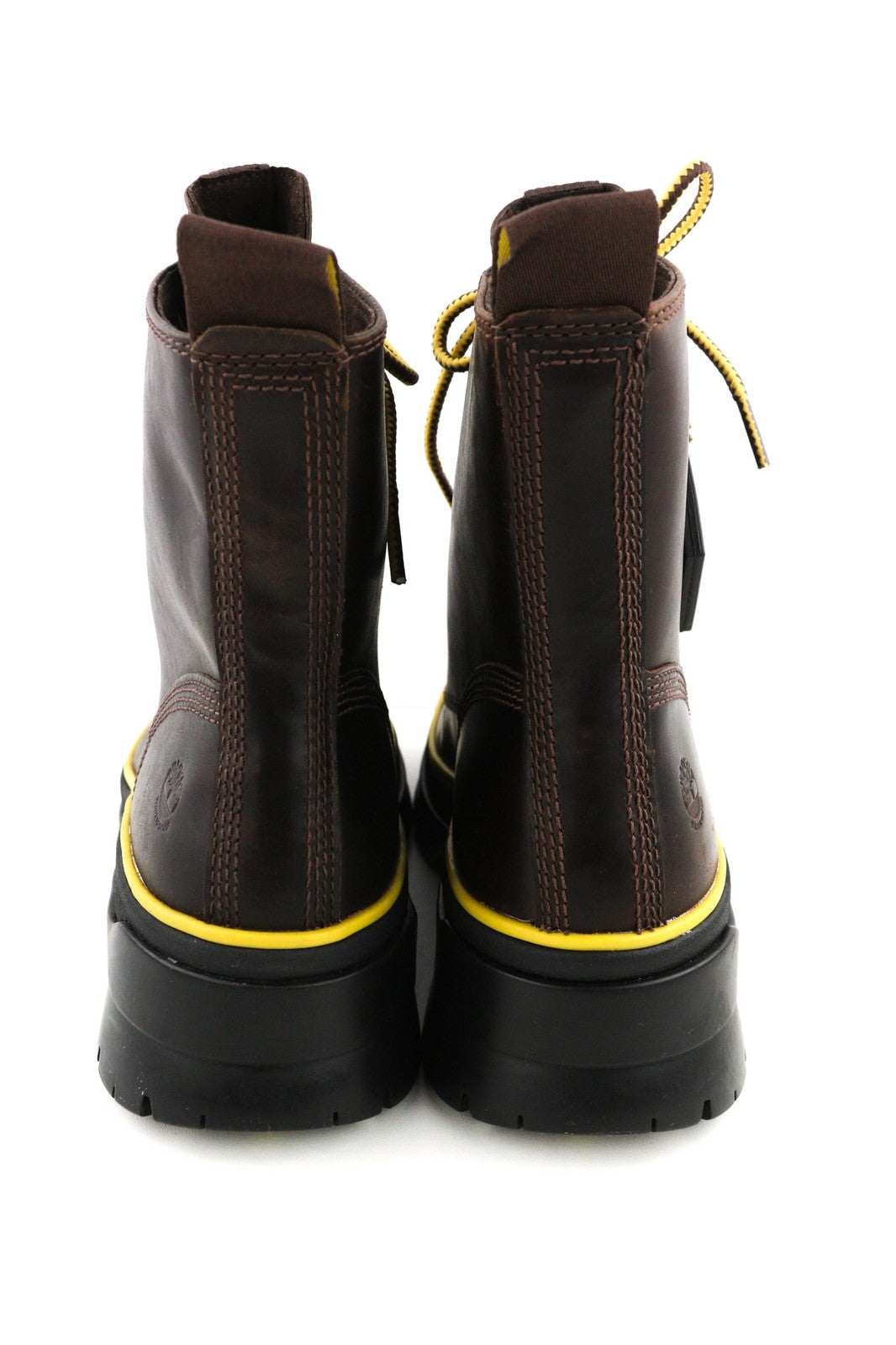 TIMBERLAND A2D6W-A5019 moteriški EU38/38.5 tamsiai rudi odiniai nėriniuoti aukštakulniai 