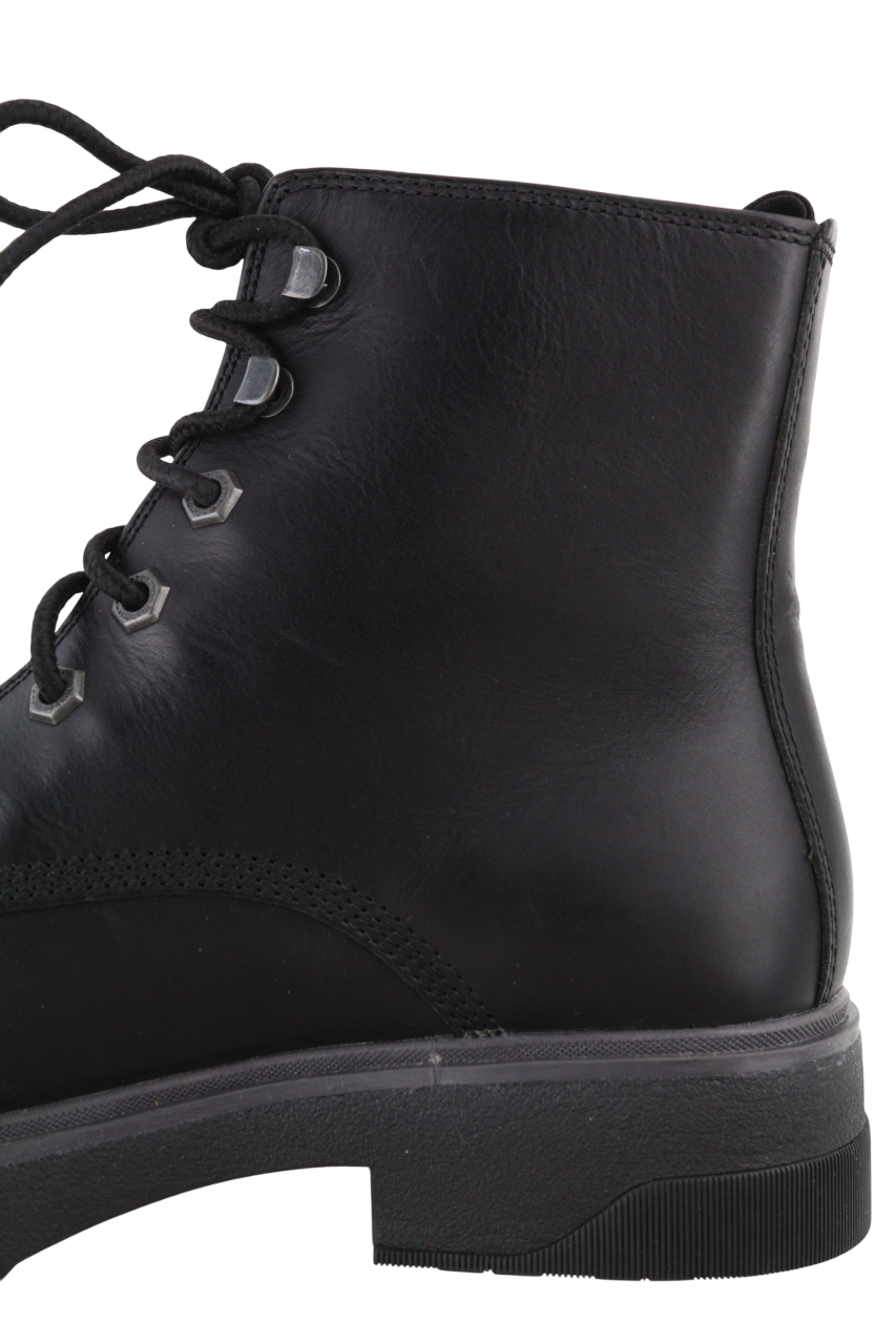 TIMBERLAND A1YS4-A4919 moteriški juodi natūralios odos aulinukai su nėriniuotais kraštais (EU39/39.5) 