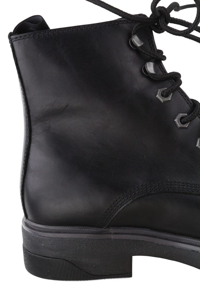 TIMBERLAND A1YS4-A4919 moteriški juodi natūralios odos aulinukai su nėriniuotais kraštais (EU39/39.5) 