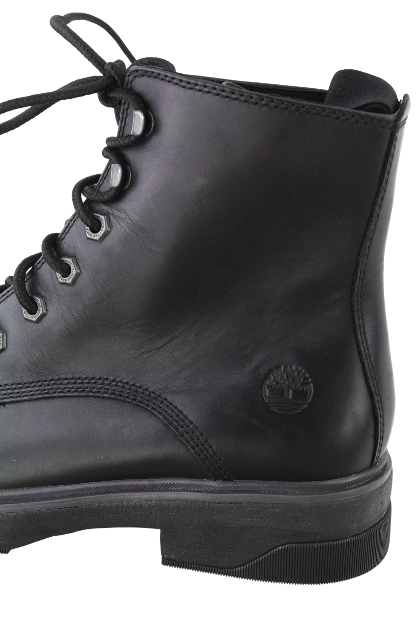 TIMBERLAND A1YS4-A4919 moteriški juodi natūralios odos aulinukai su nėriniuotais kraštais (EU39/39.5) 