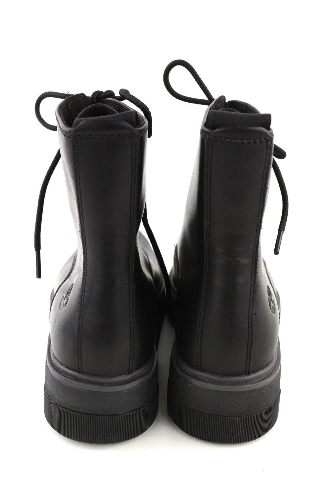 TIMBERLAND A1YS4-A4919 moteriški juodi natūralios odos aulinukai su nėriniuotais kraštais (EU39/39.5) 