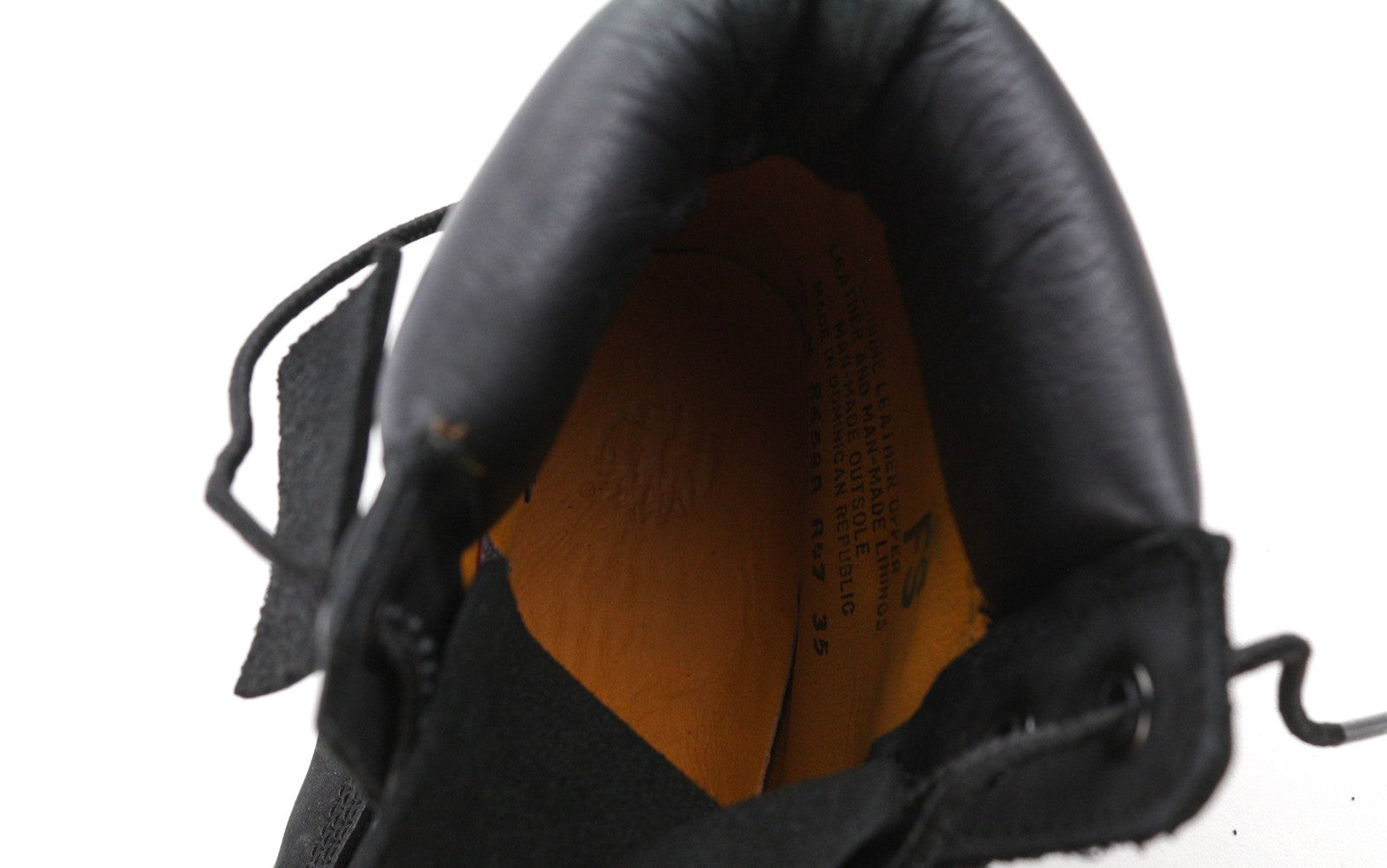 TIMBERLAND 8658A-A3398 moteriški ~EU38.5/39 juodi odiniai aukštaauliai su logotipu 